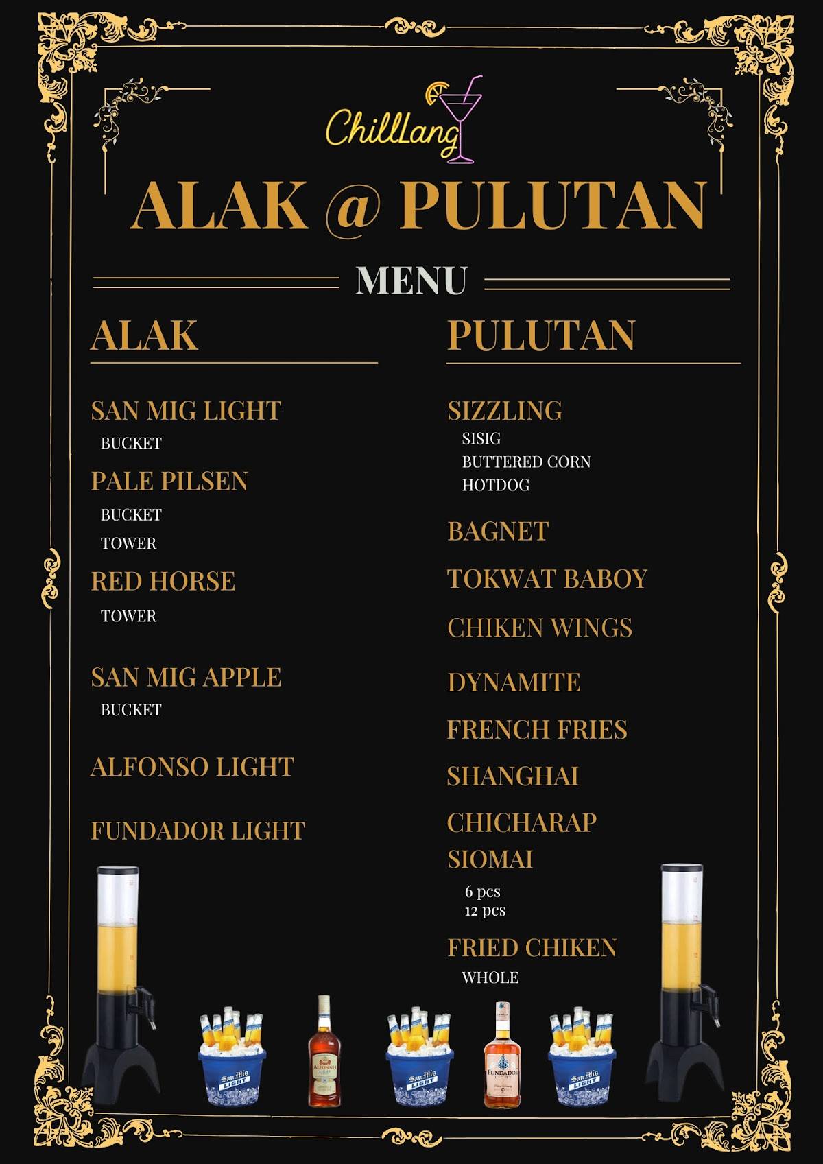 ChillLang Resto Bar меню