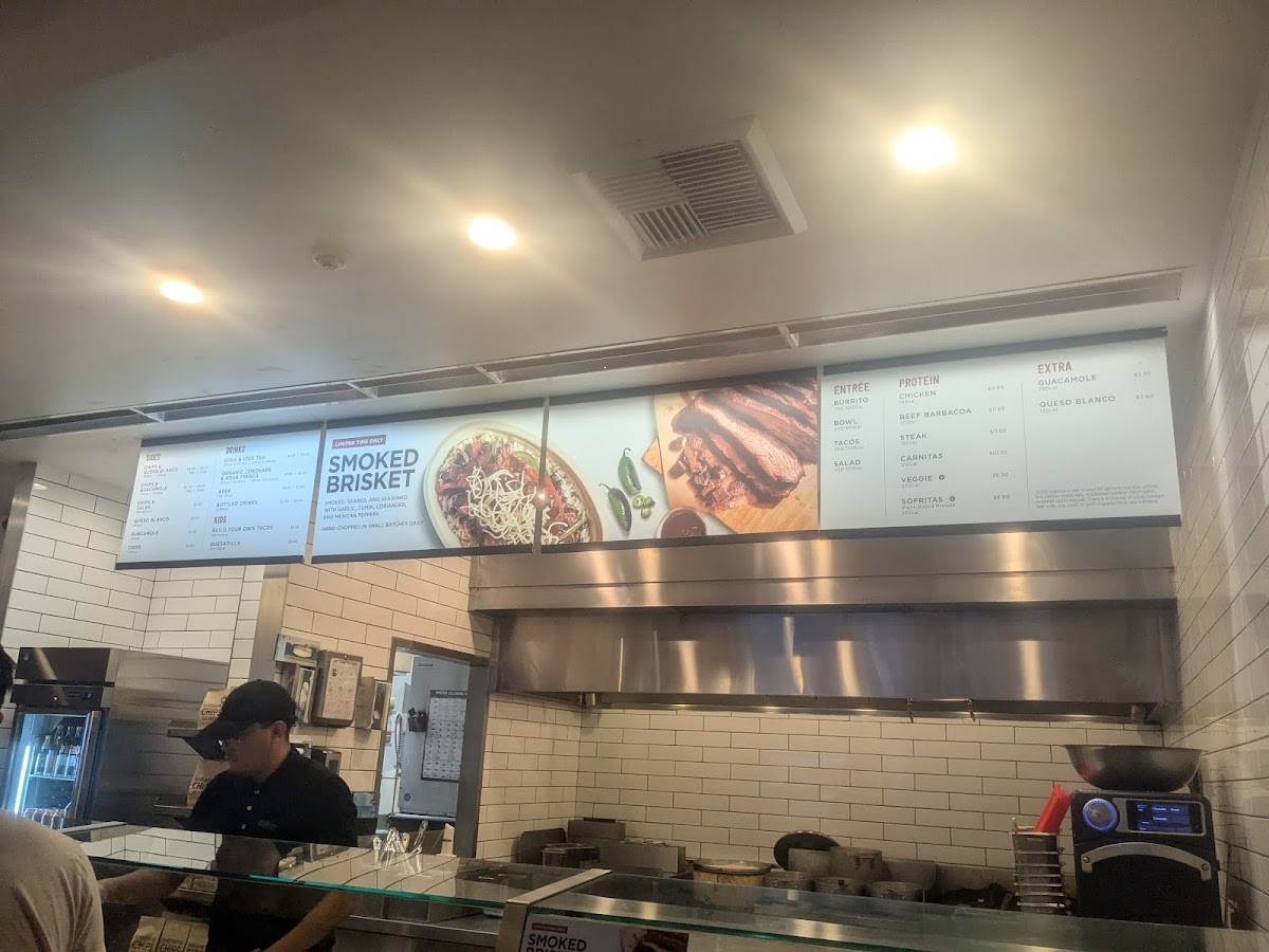 Chipotle Mexican Grill меню