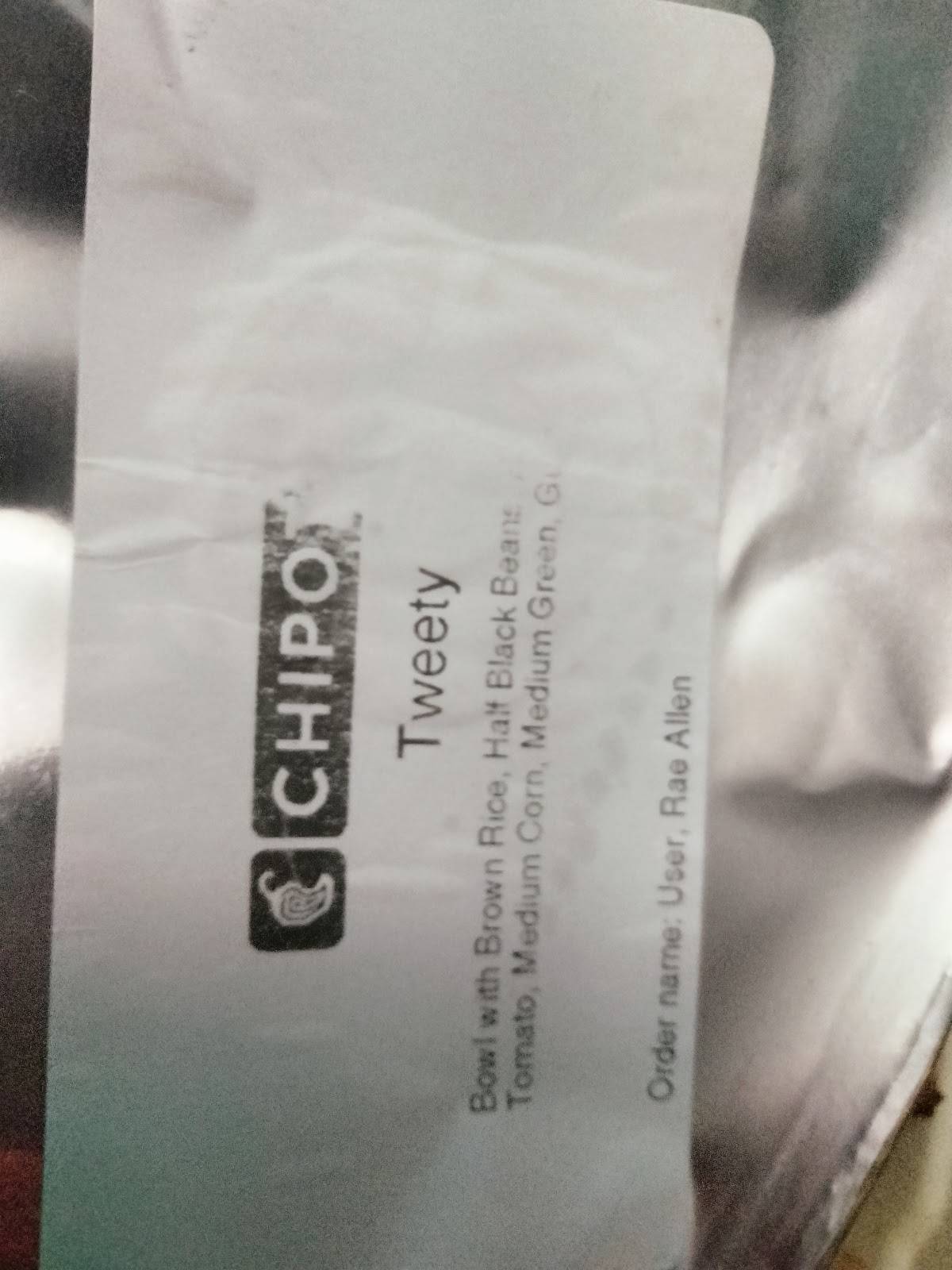 Chipotle Mexican Grill меню