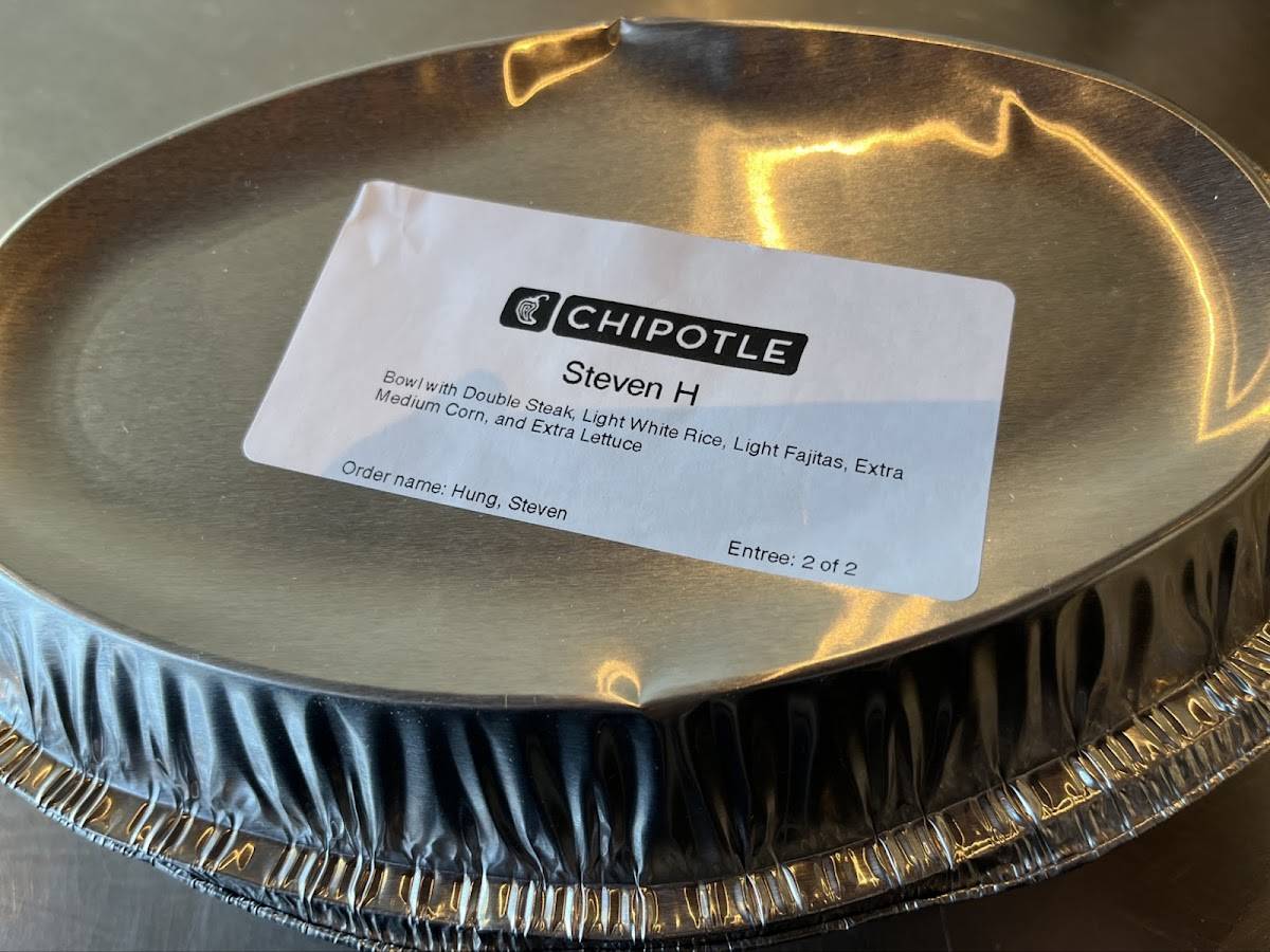Chipotle Mexican Grill меню