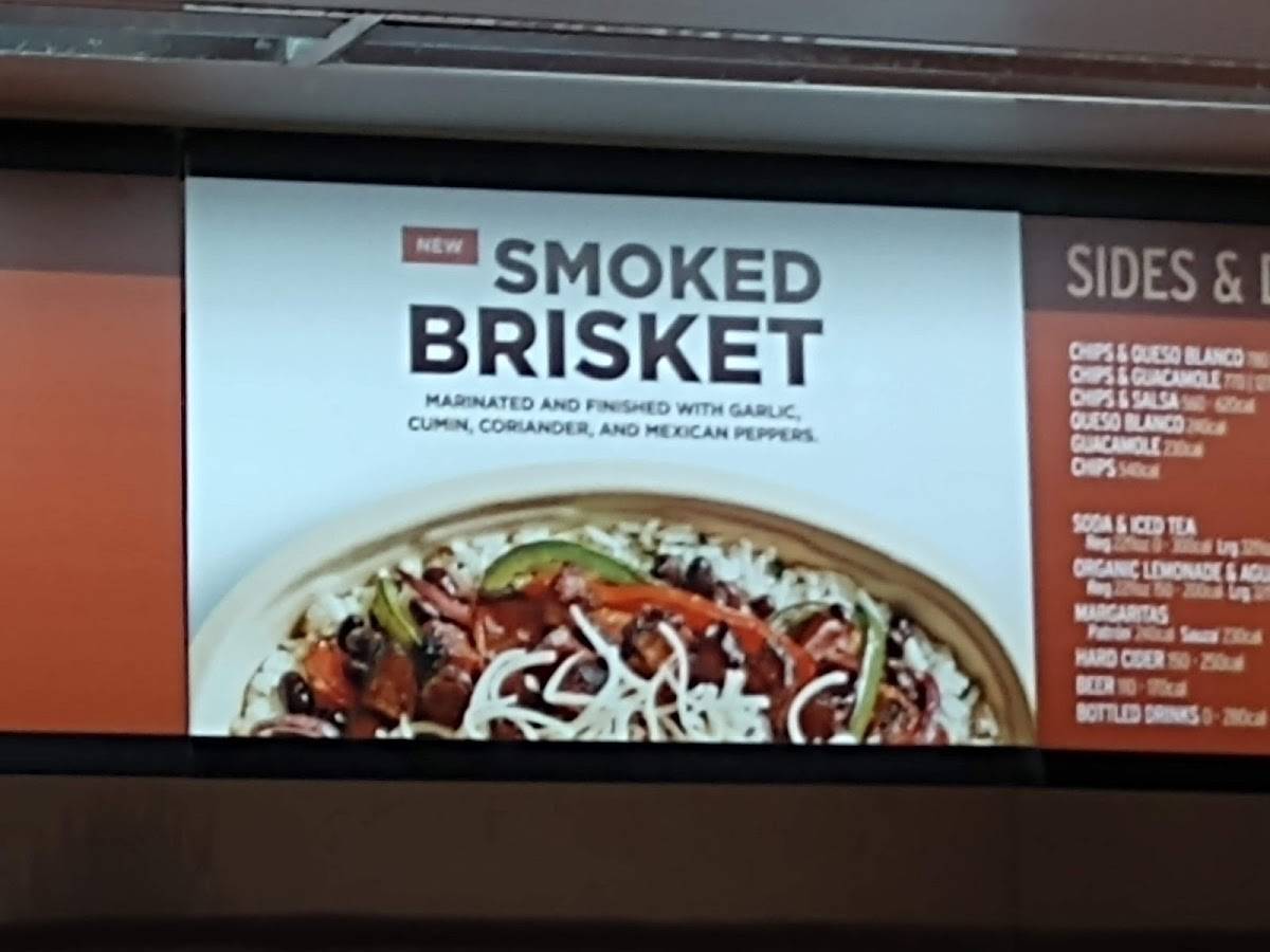 Chipotle Mexican Grill меню