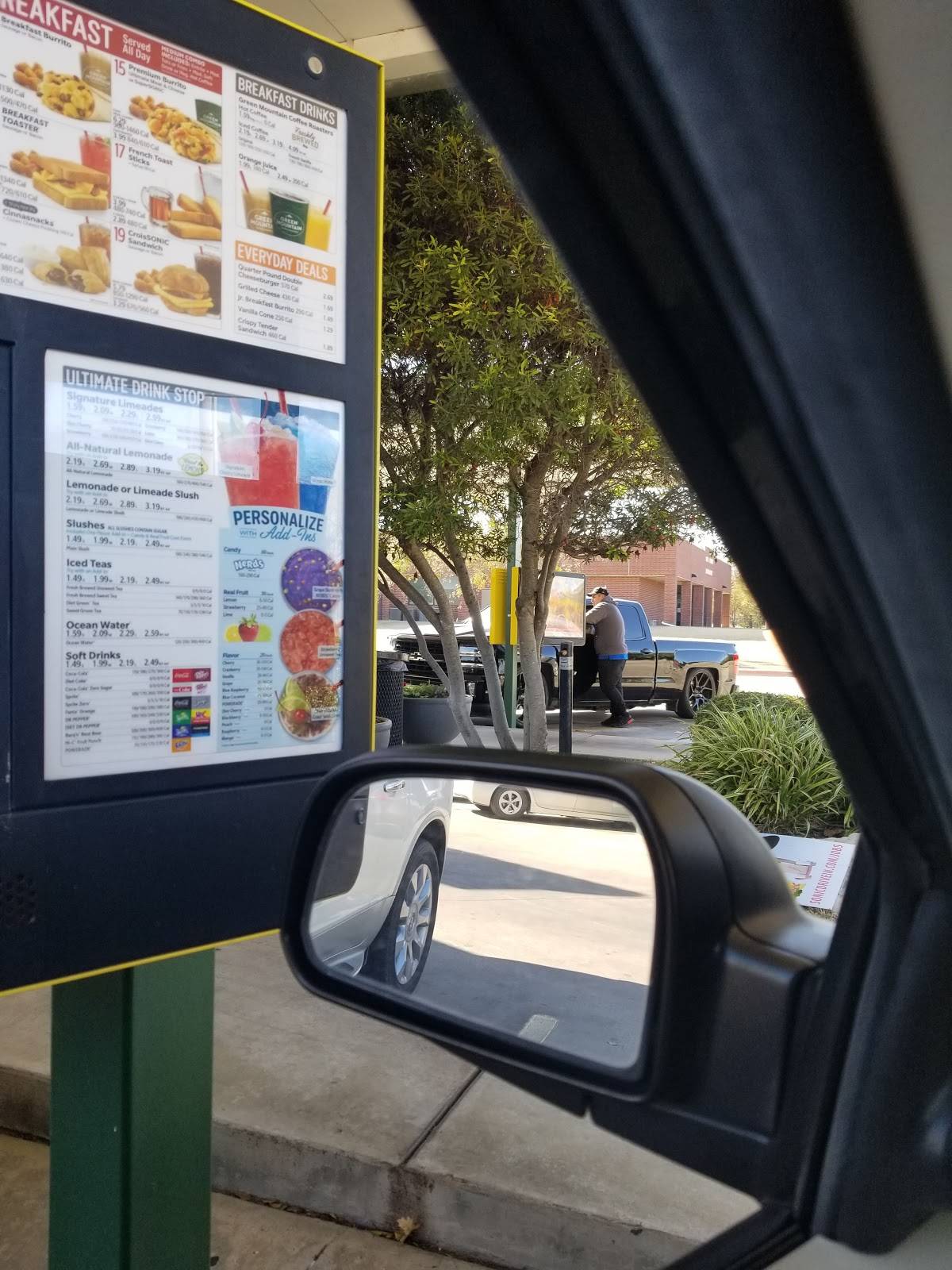 Sonic Drive-In меню