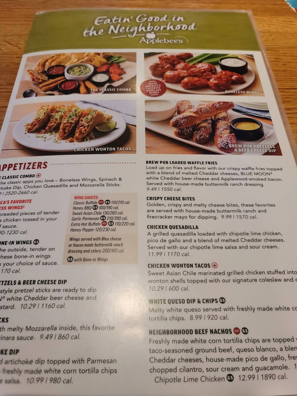 Applebee's Grill + Bar меню