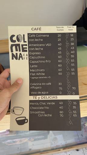 Colmena Café Mid меню