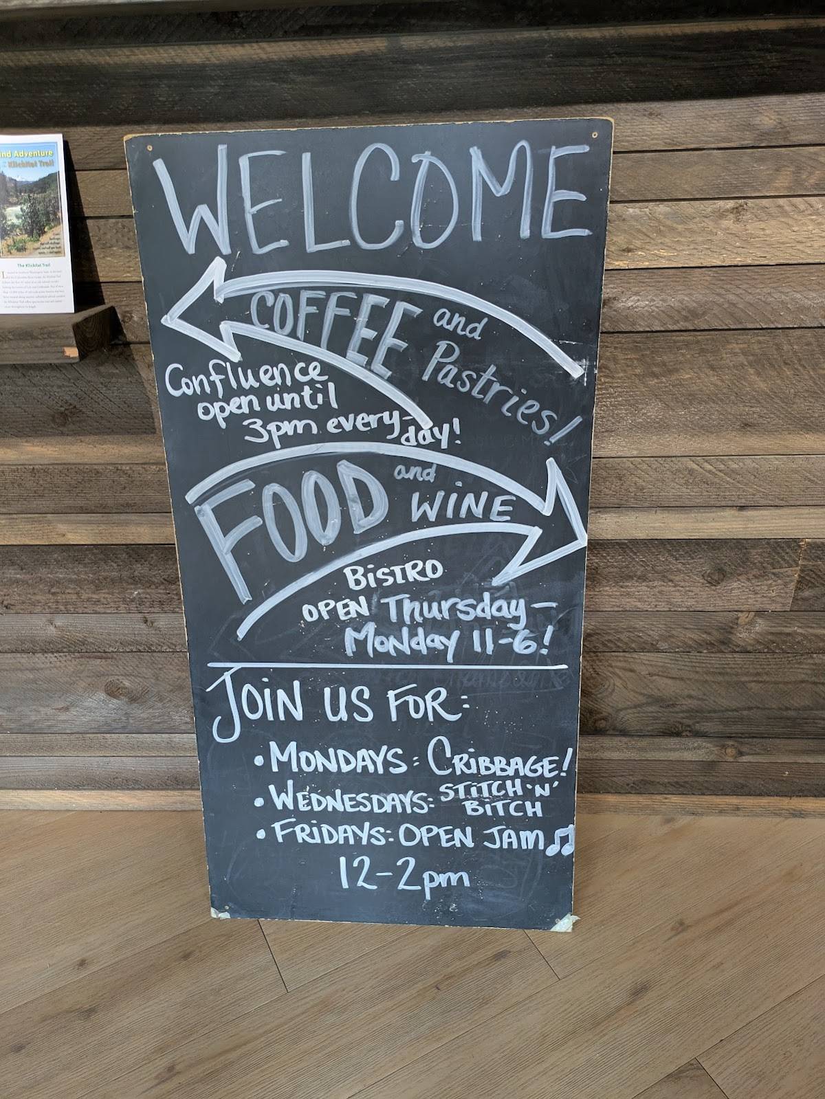 Confluence Café меню