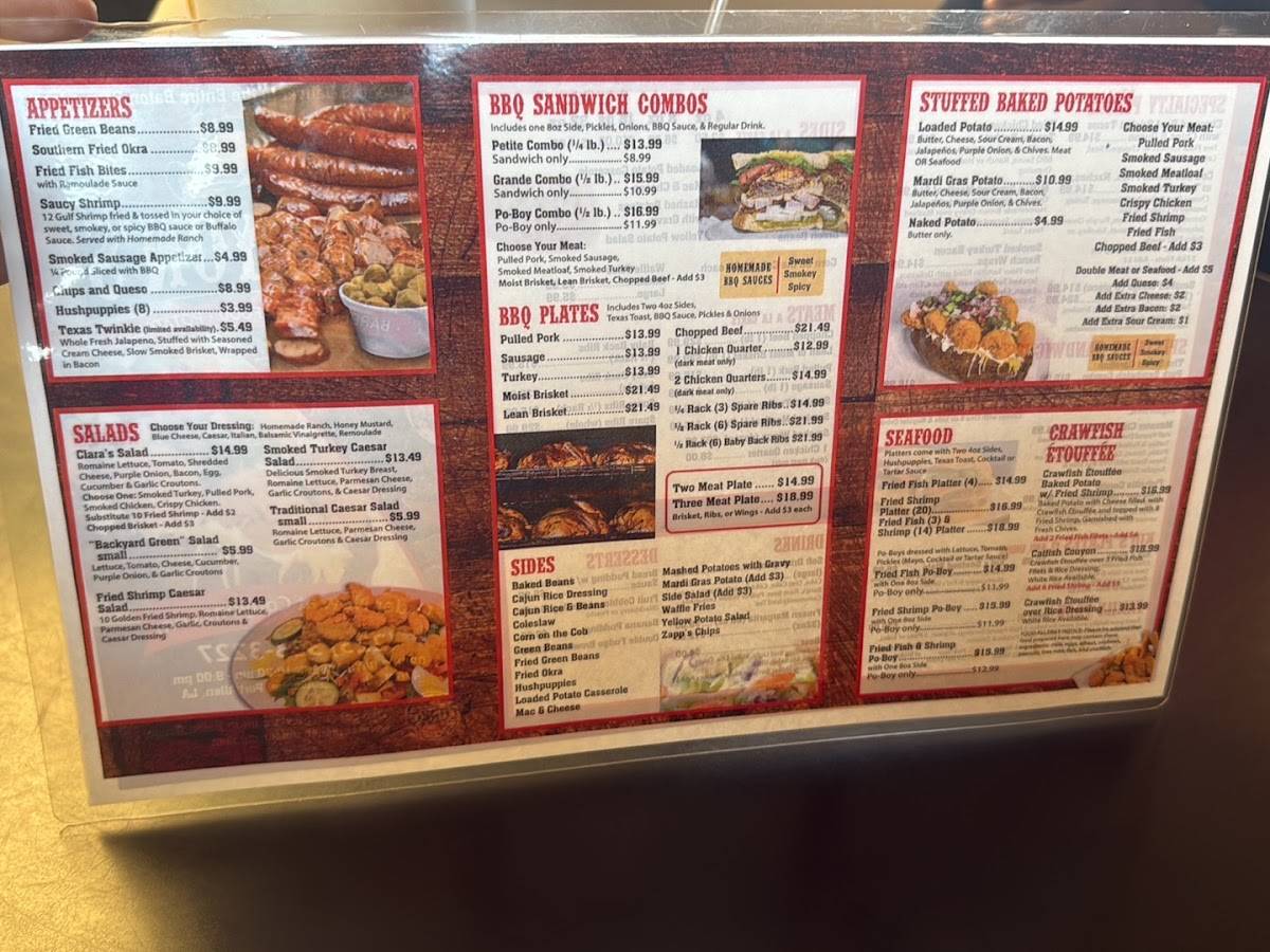 Cou-Yon's Cajun BBQ меню
