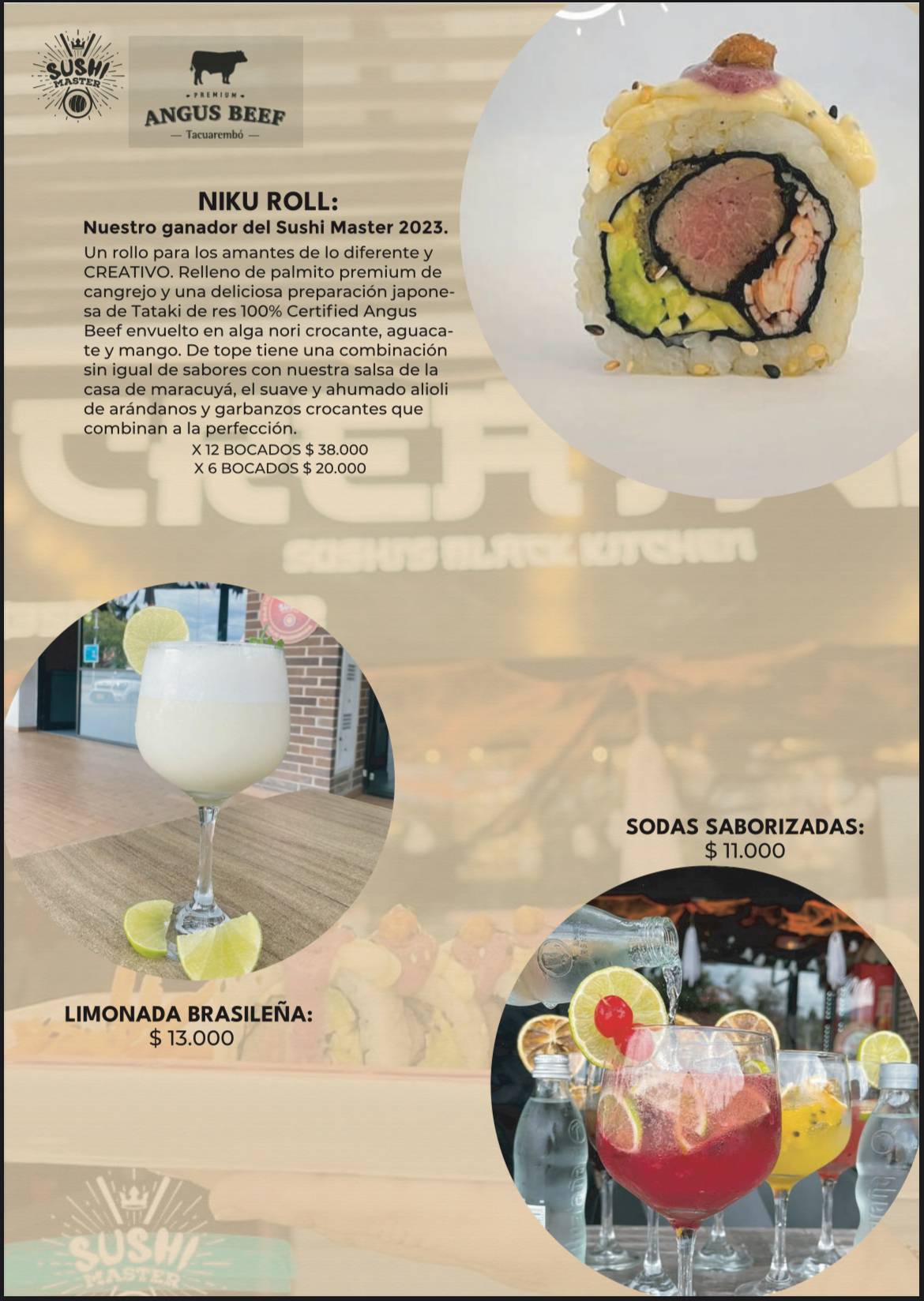 Creativo Sushi Rionegro меню