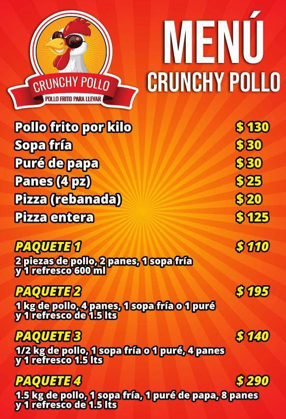 Crunchy Pollo меню