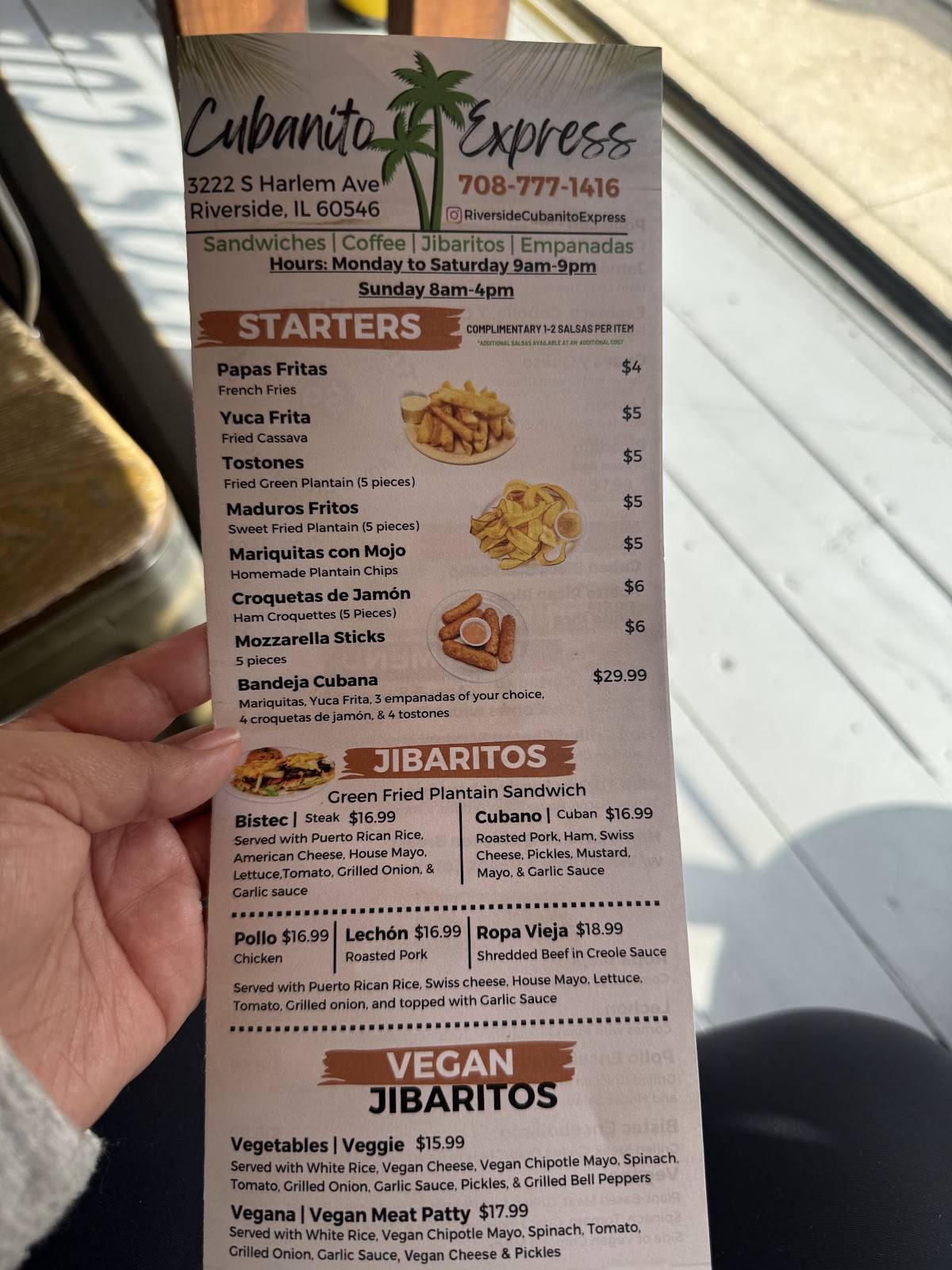 Cubanito Express меню