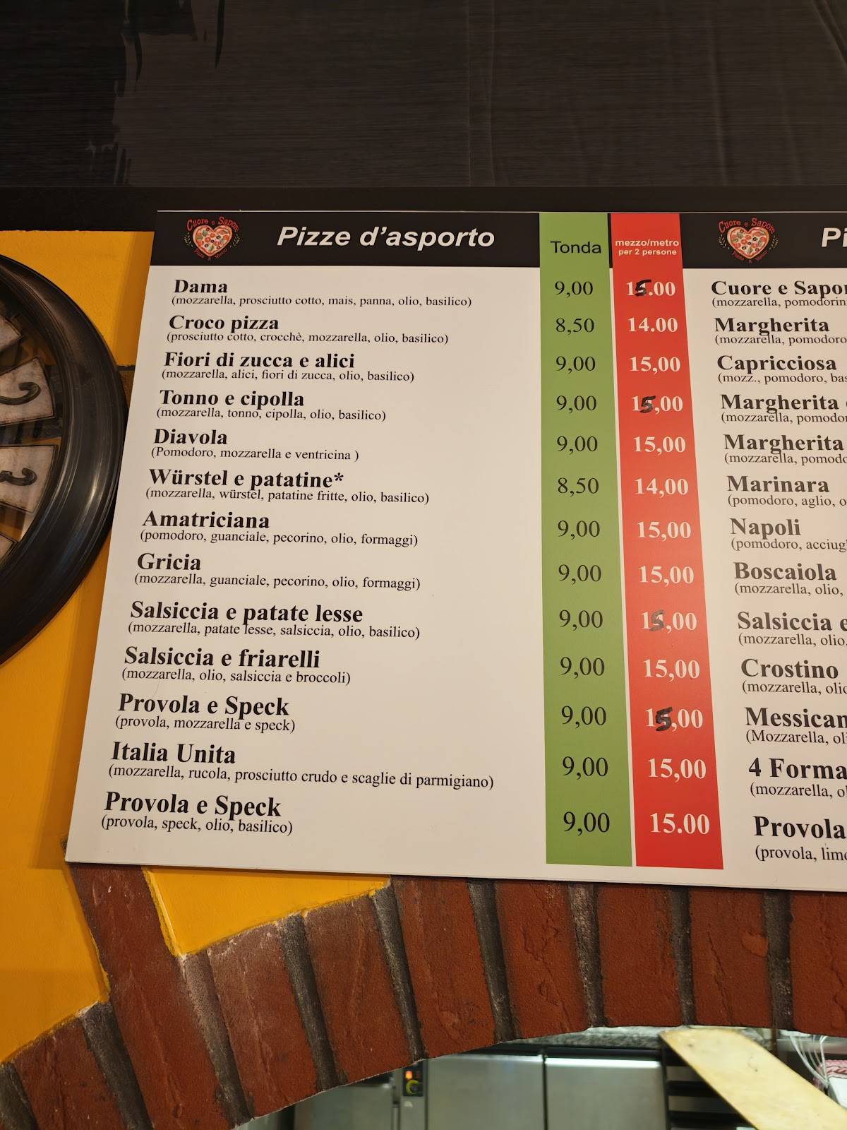 Cuore e Sapore Rieti меню