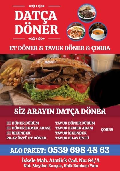 DATÇA DÖNER меню