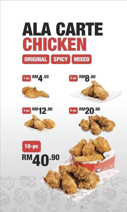 D'Apple Fried Chicken Parit Raja меню