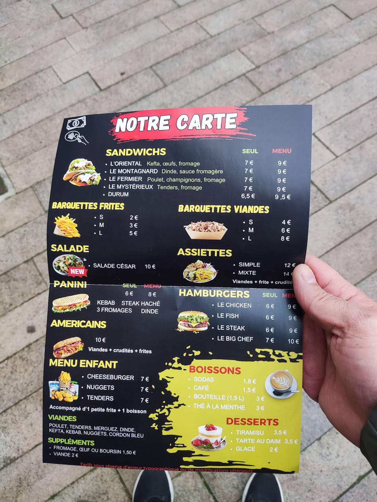 Danton Snack меню
