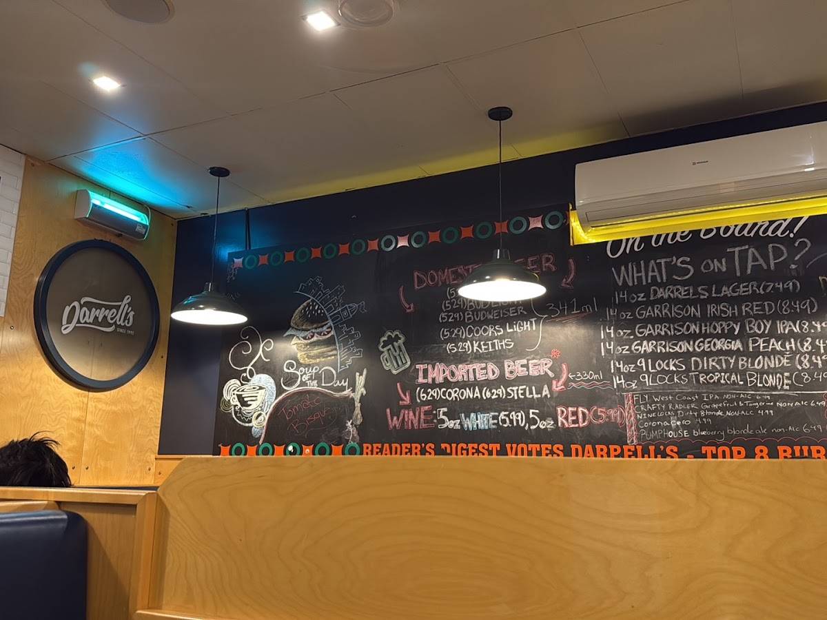 Darrell's Restaurant меню