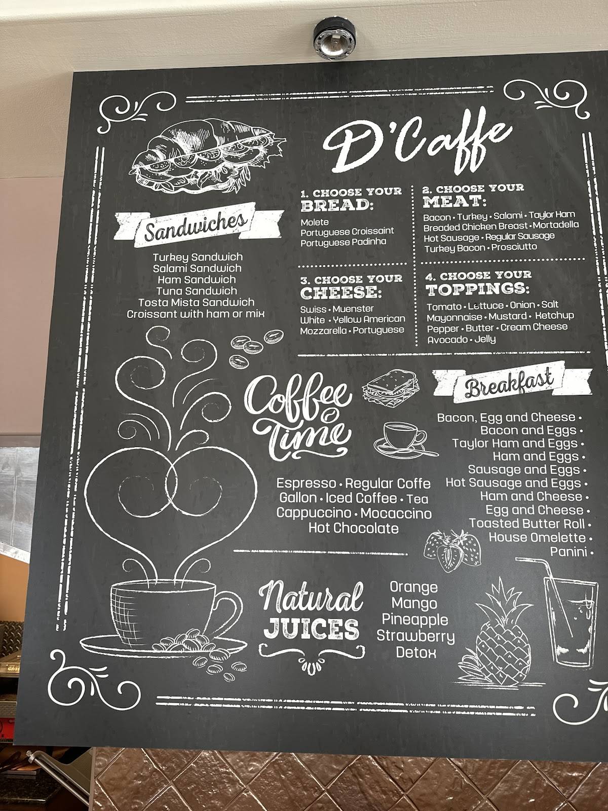 D’Caffe меню