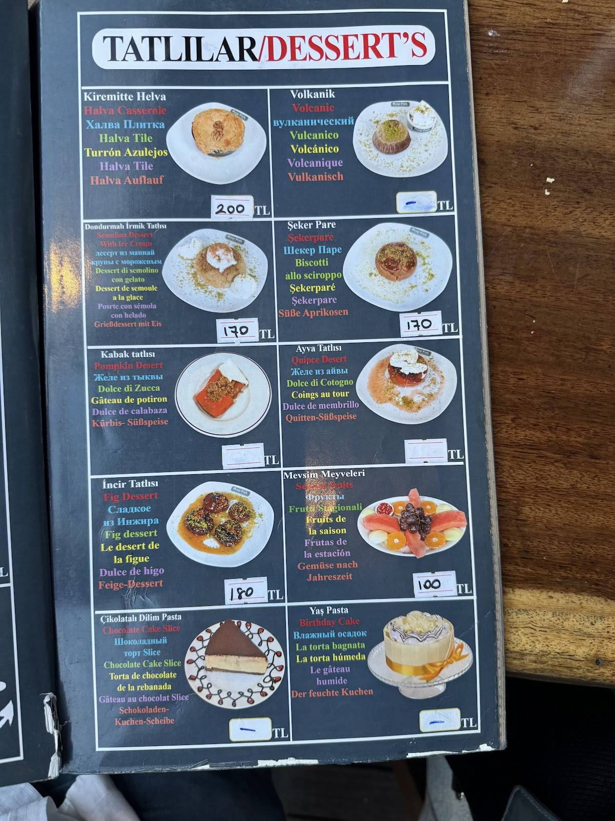Deep Fish Balik Restaurant меню