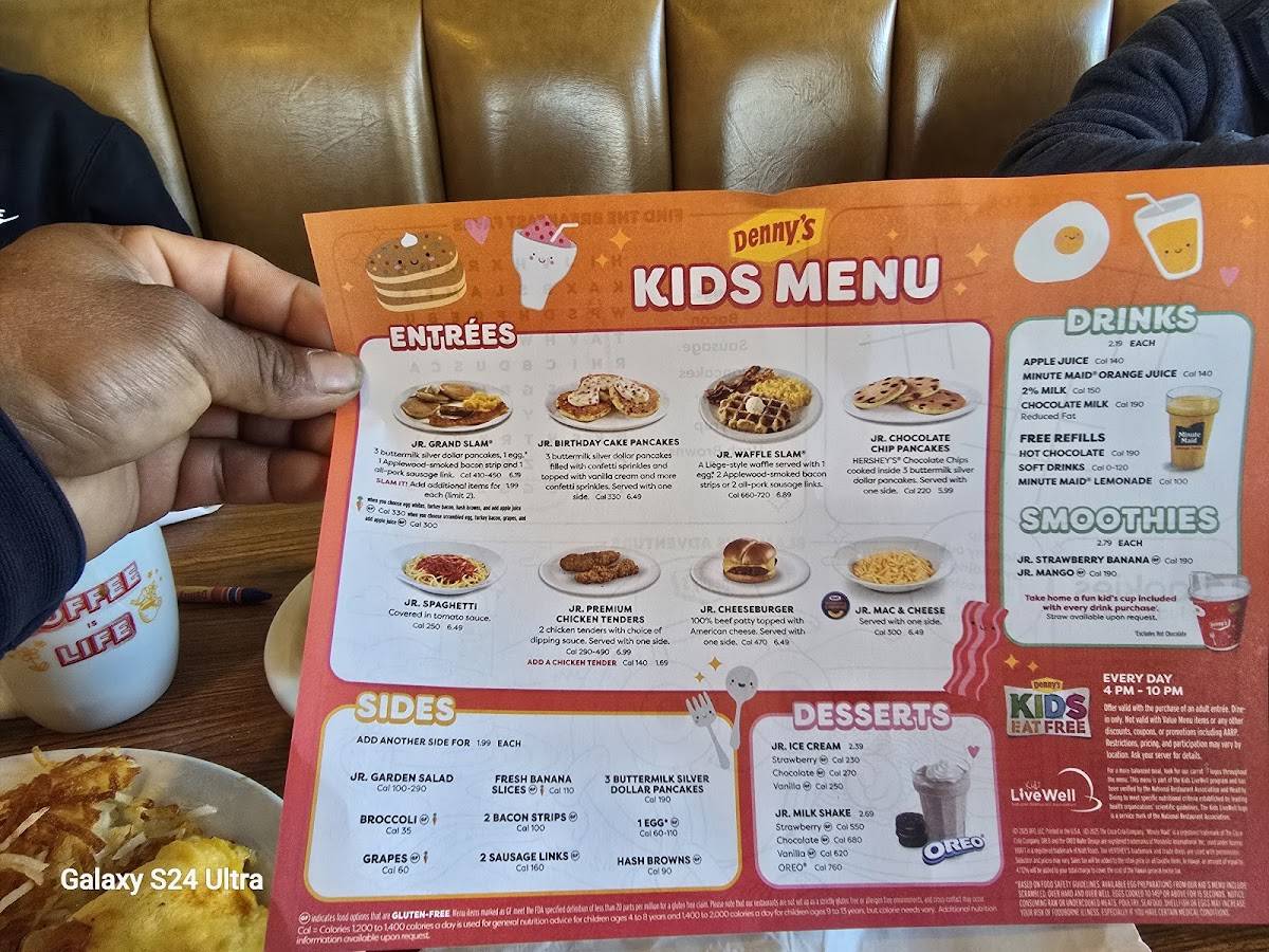 Denny's Restaurant меню