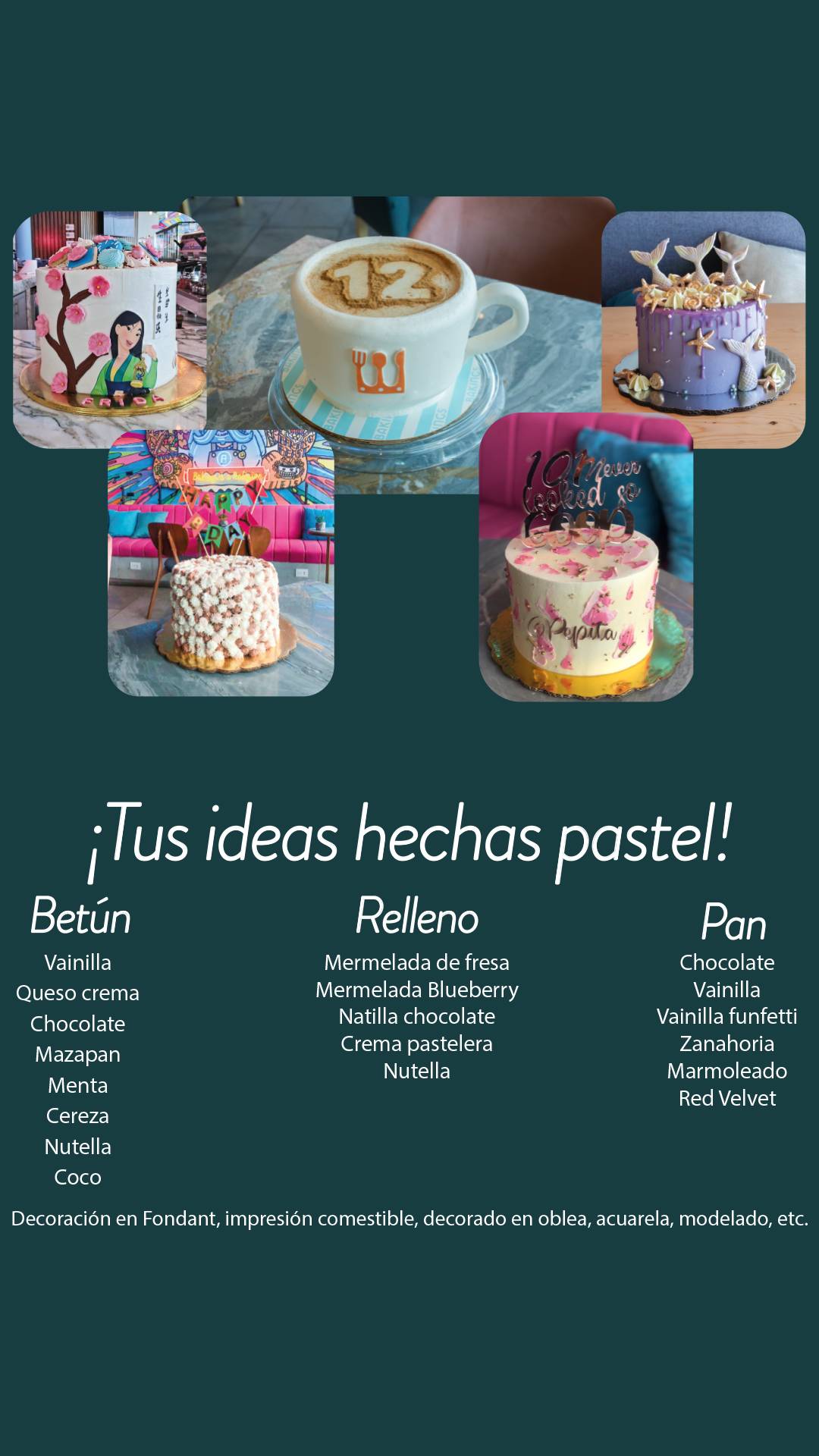 Bakings Pastelería Torreón Pasteles, Brownies, Postres, Galletas y Cupcakes меню