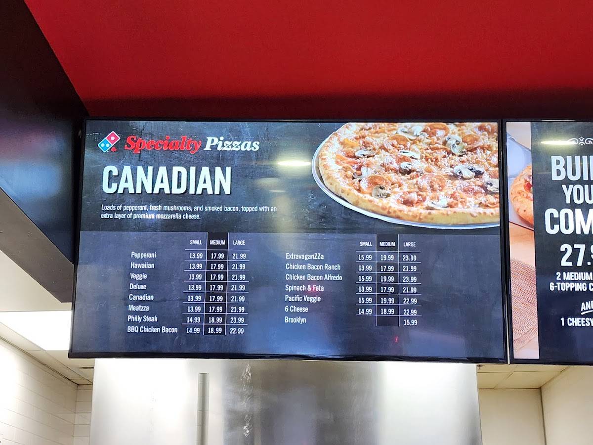 Domino's Pizza меню
