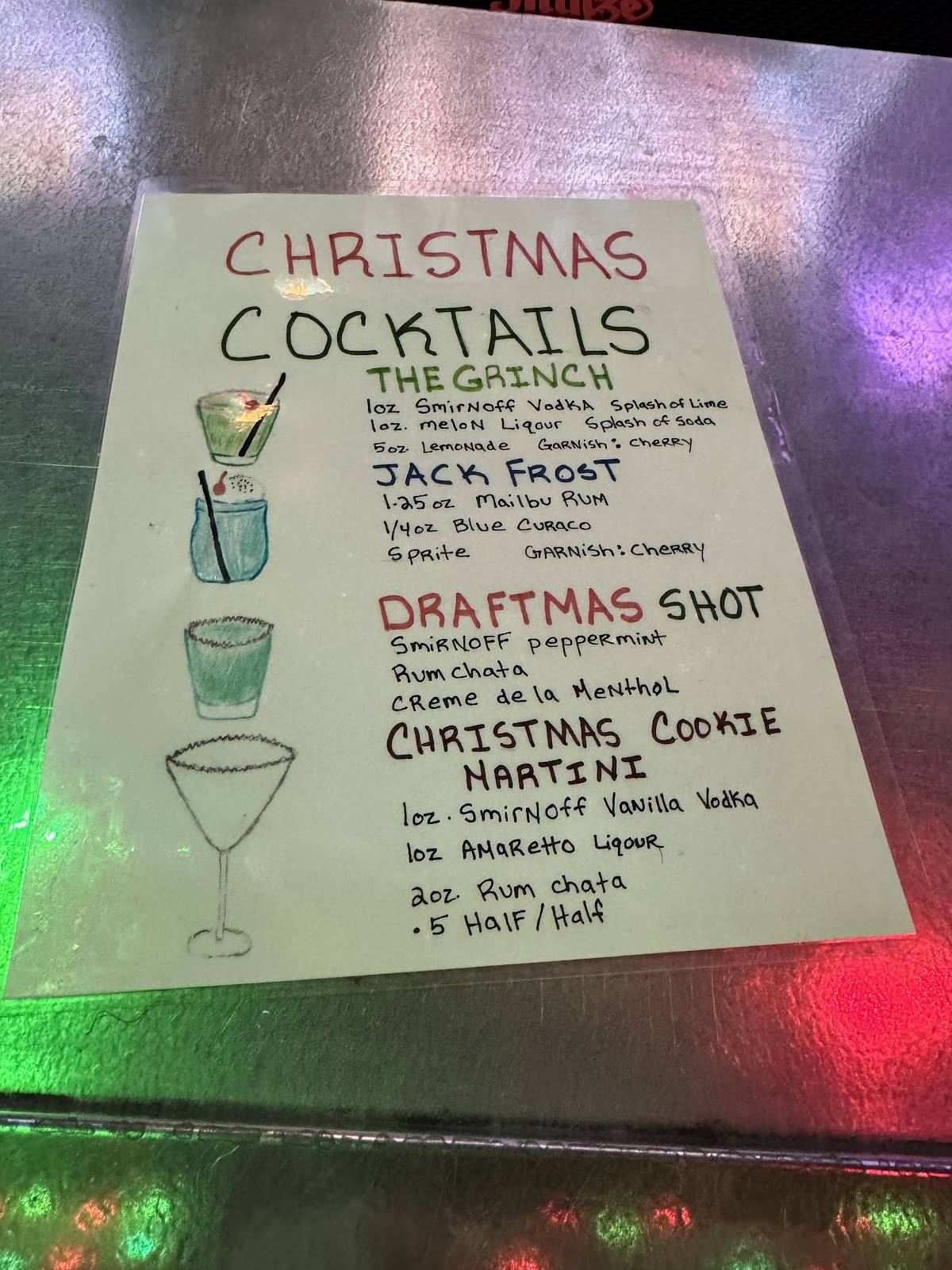Draft Bar Chicago меню