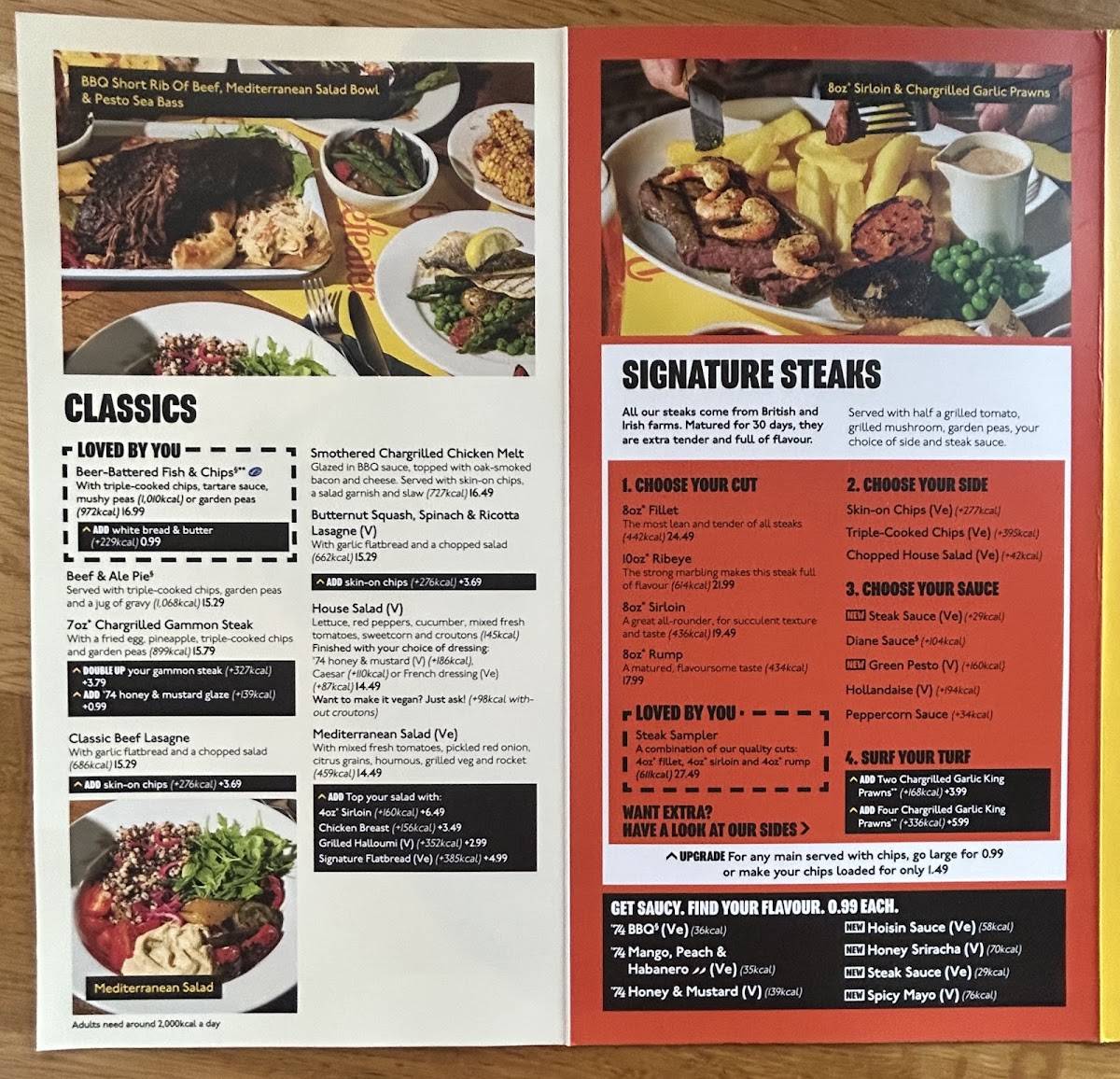 Dundee Centre Beefeater меню