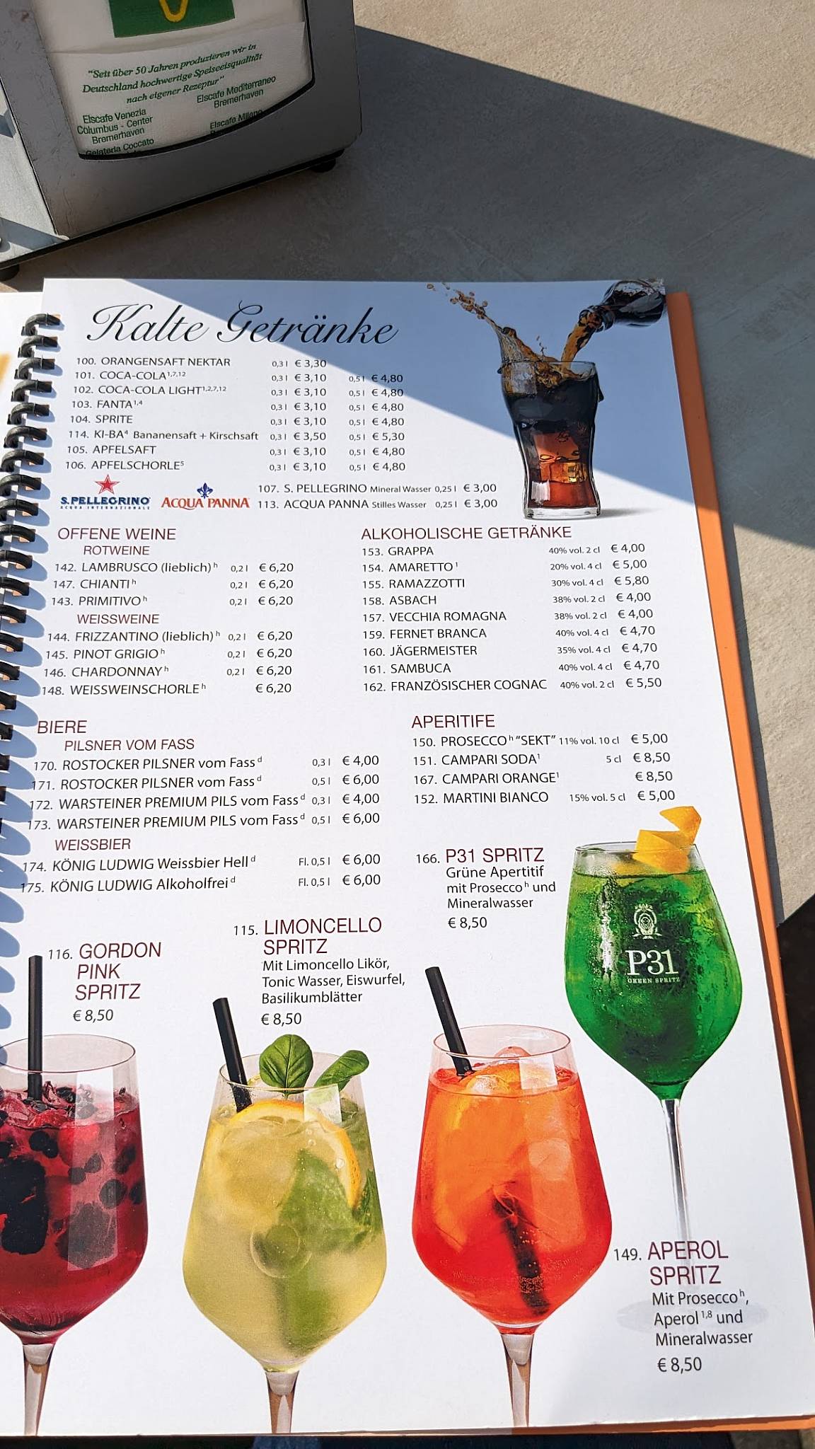 Eiscafé Milano меню
