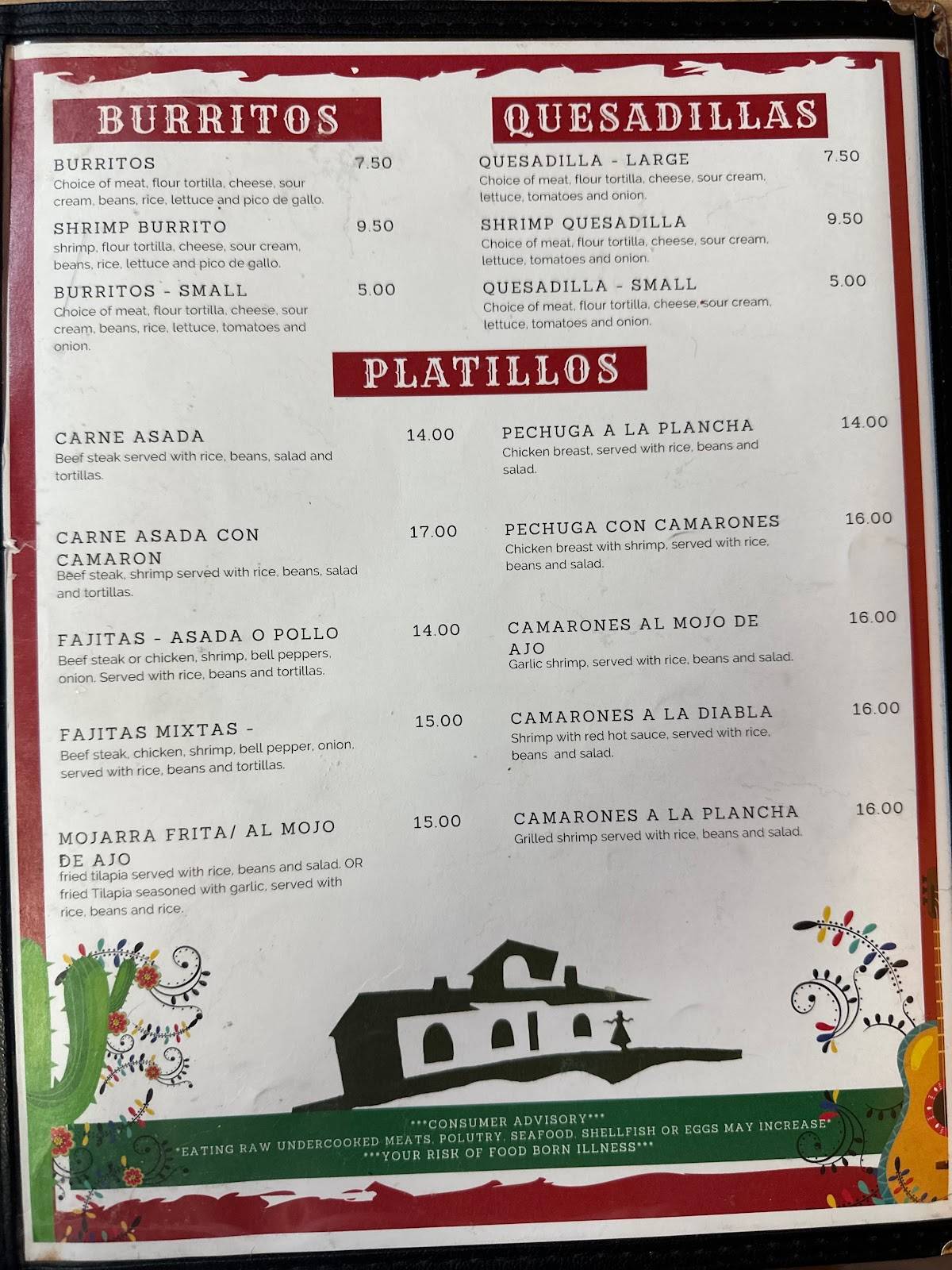 El Ranchito Mexican меню