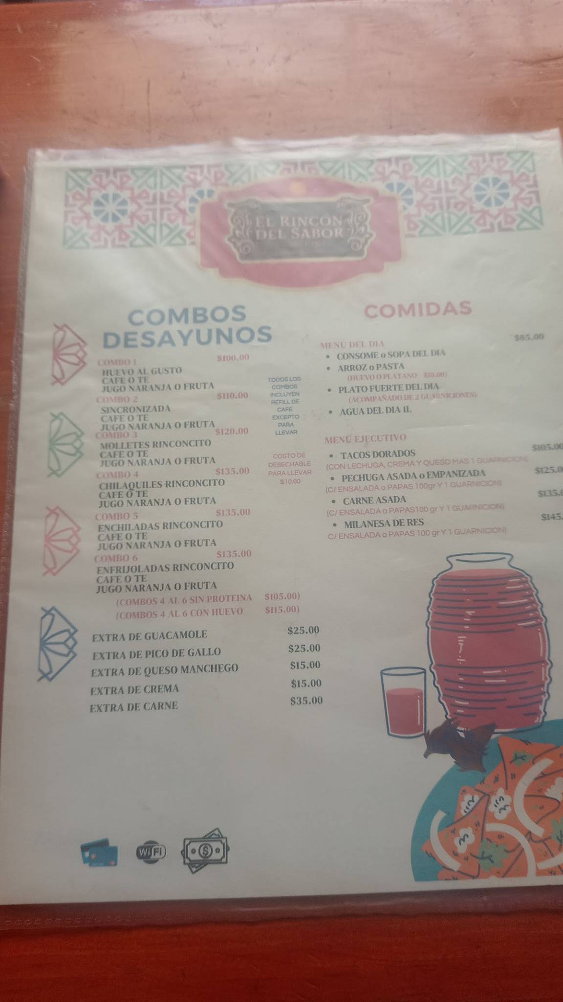 El Rincón Del Sabor меню