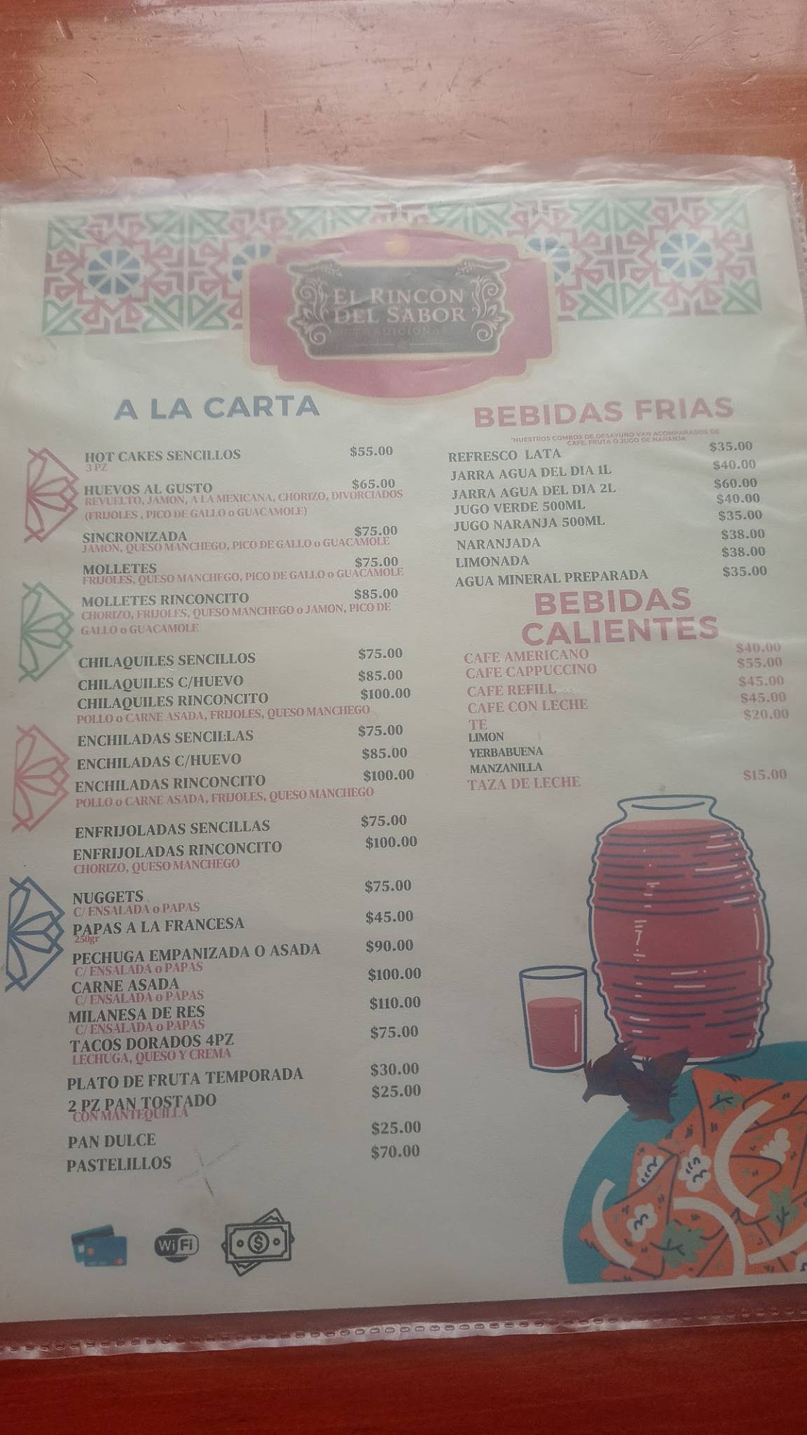 El Rincón Del Sabor меню