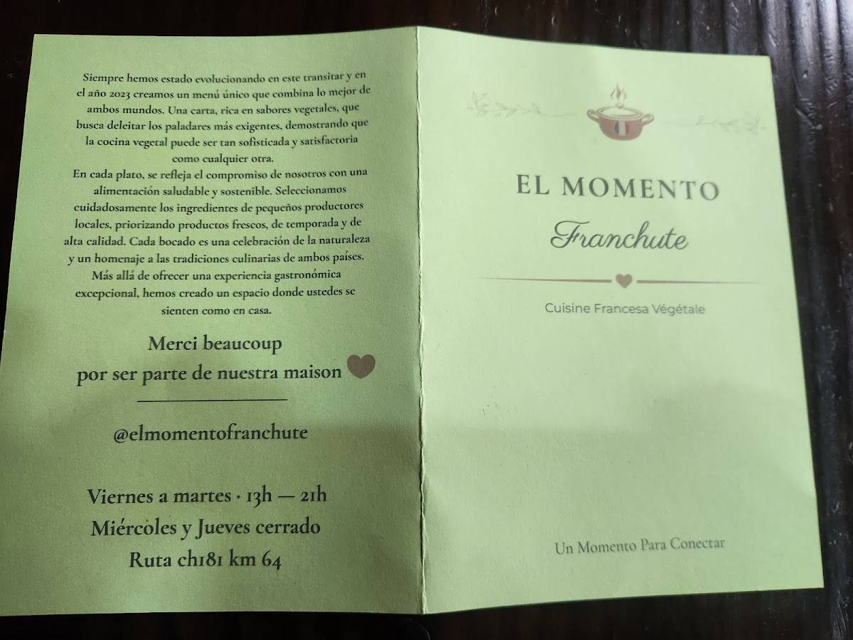 El Rincón Franchute меню