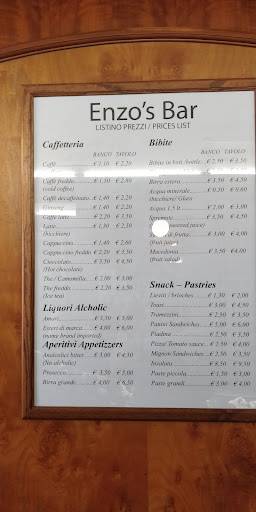 Enzo's Bar меню
