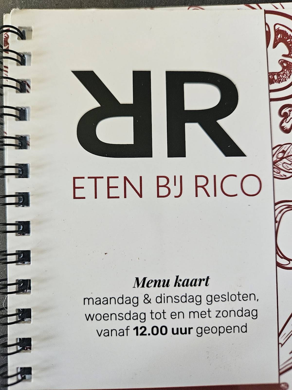 Eten bij Rico меню