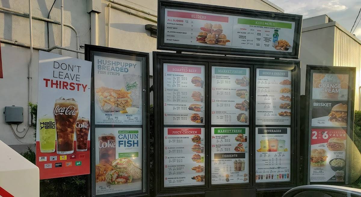 Arby's меню