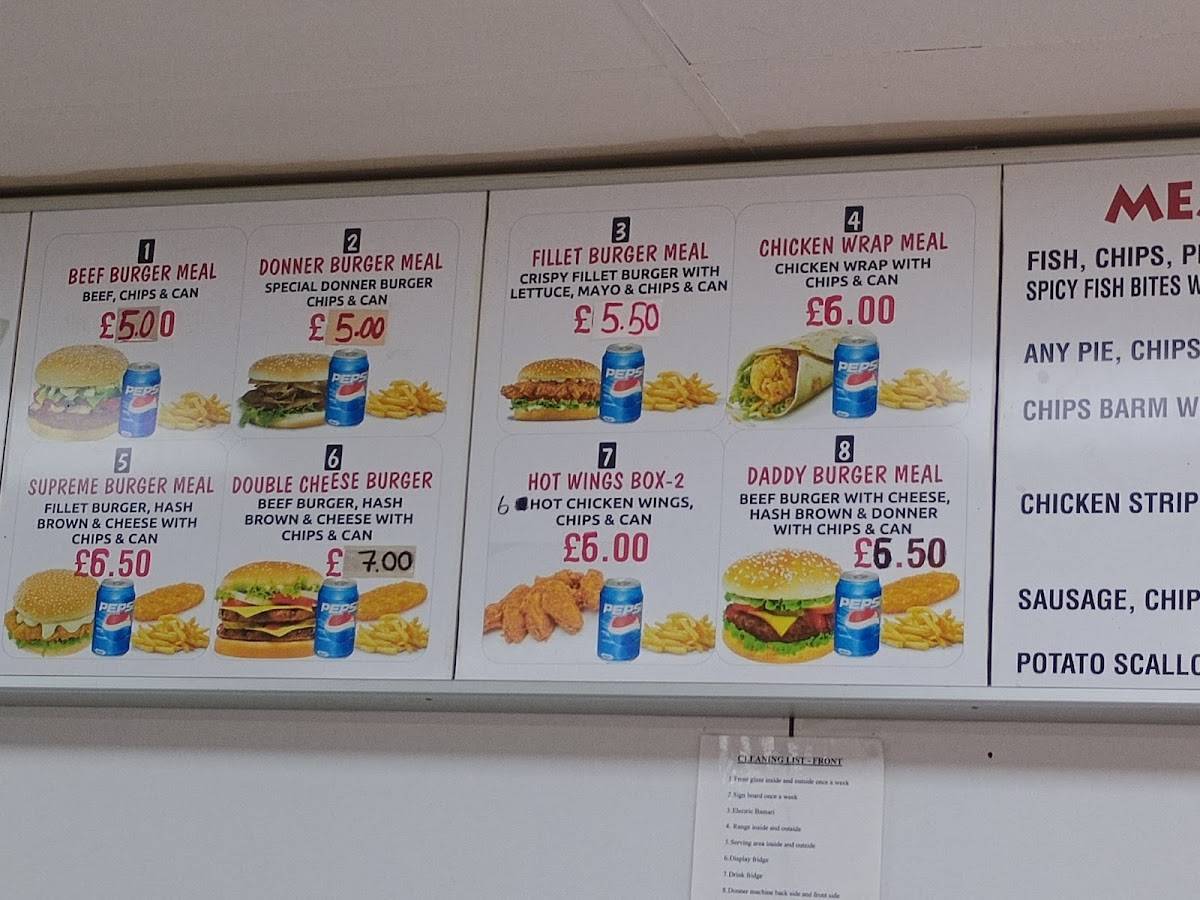 Express Chippy меню