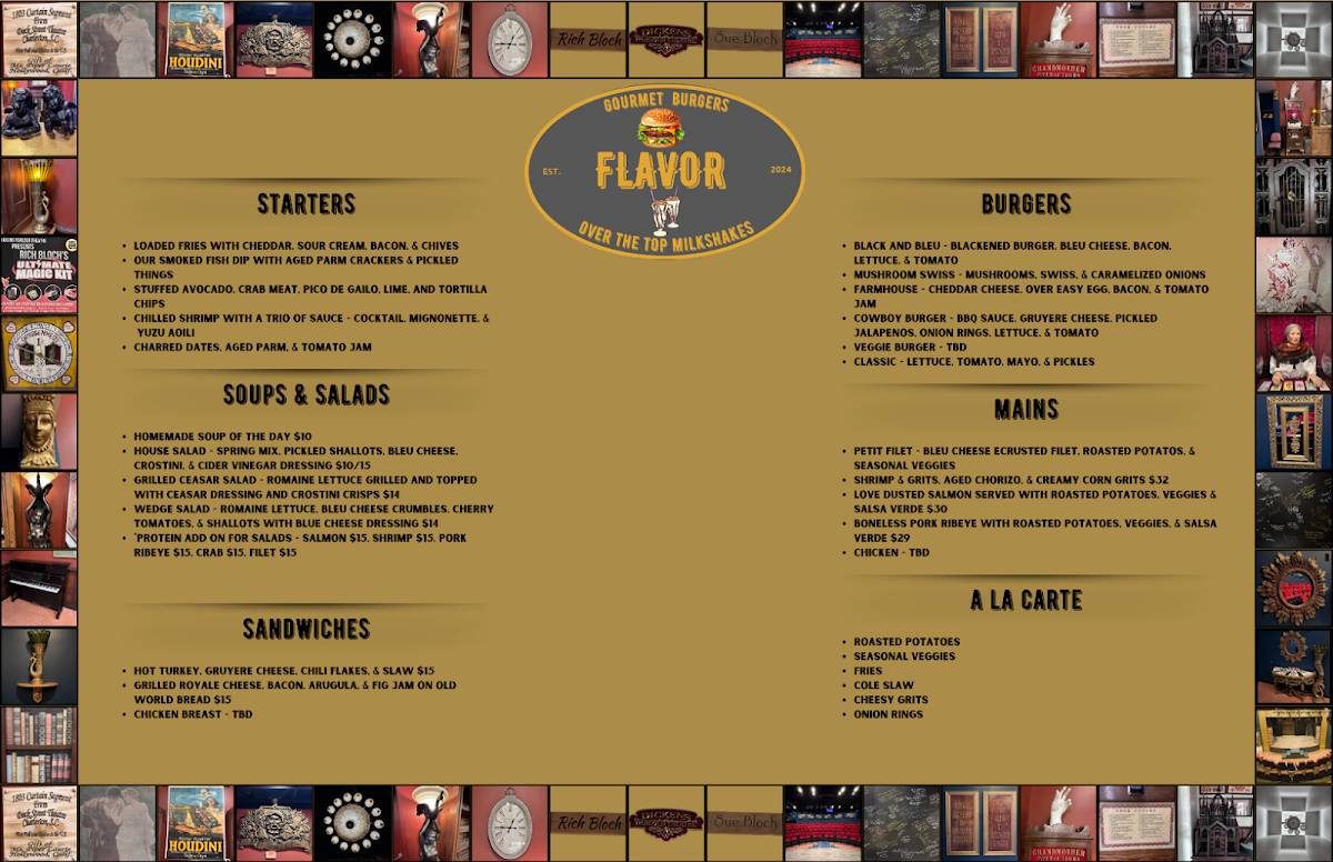 FLAVOR меню