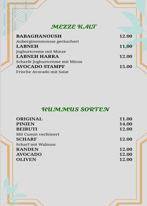 Familie Haus меню