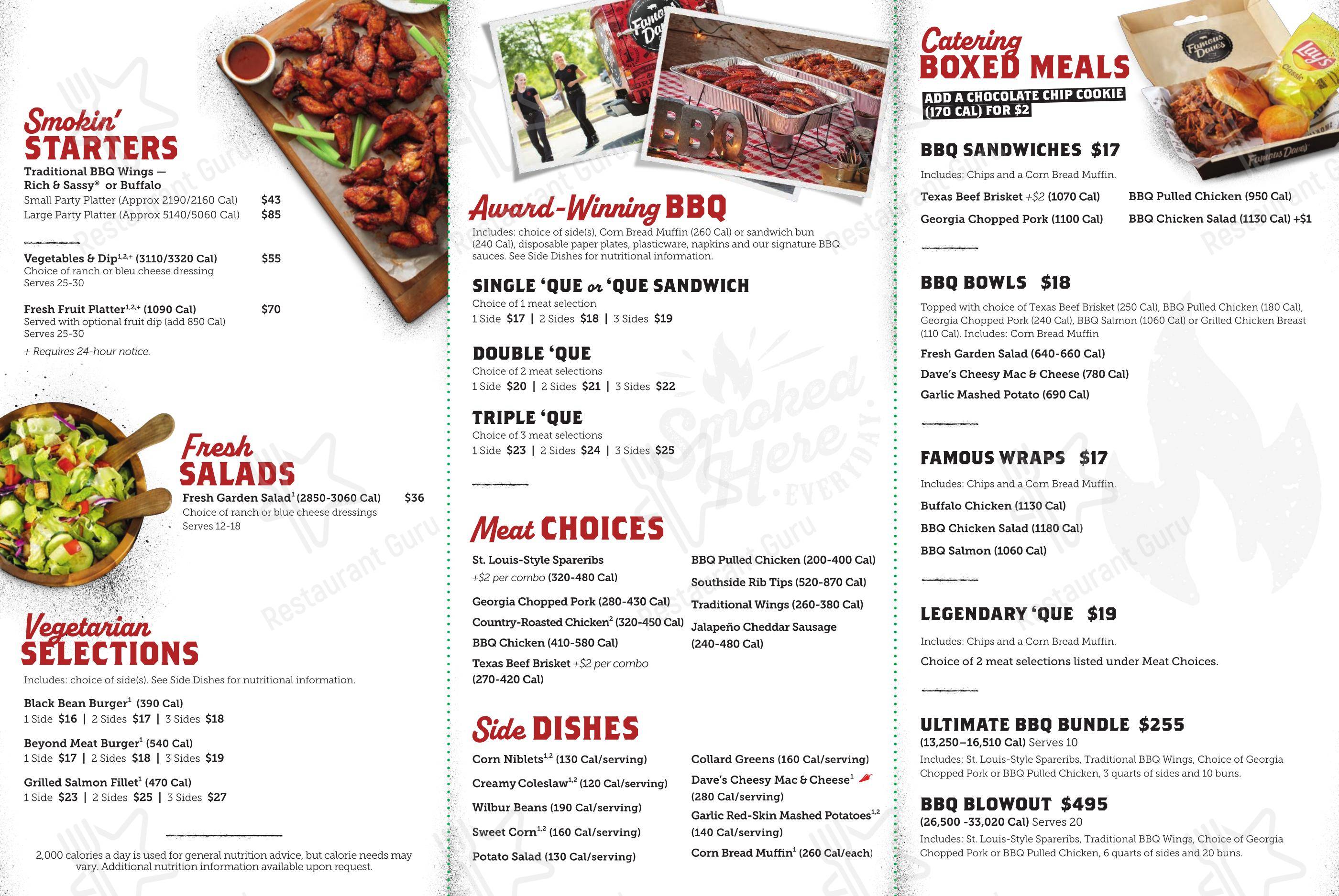 Детское барбекю Famous Dave's Bar-B-Que