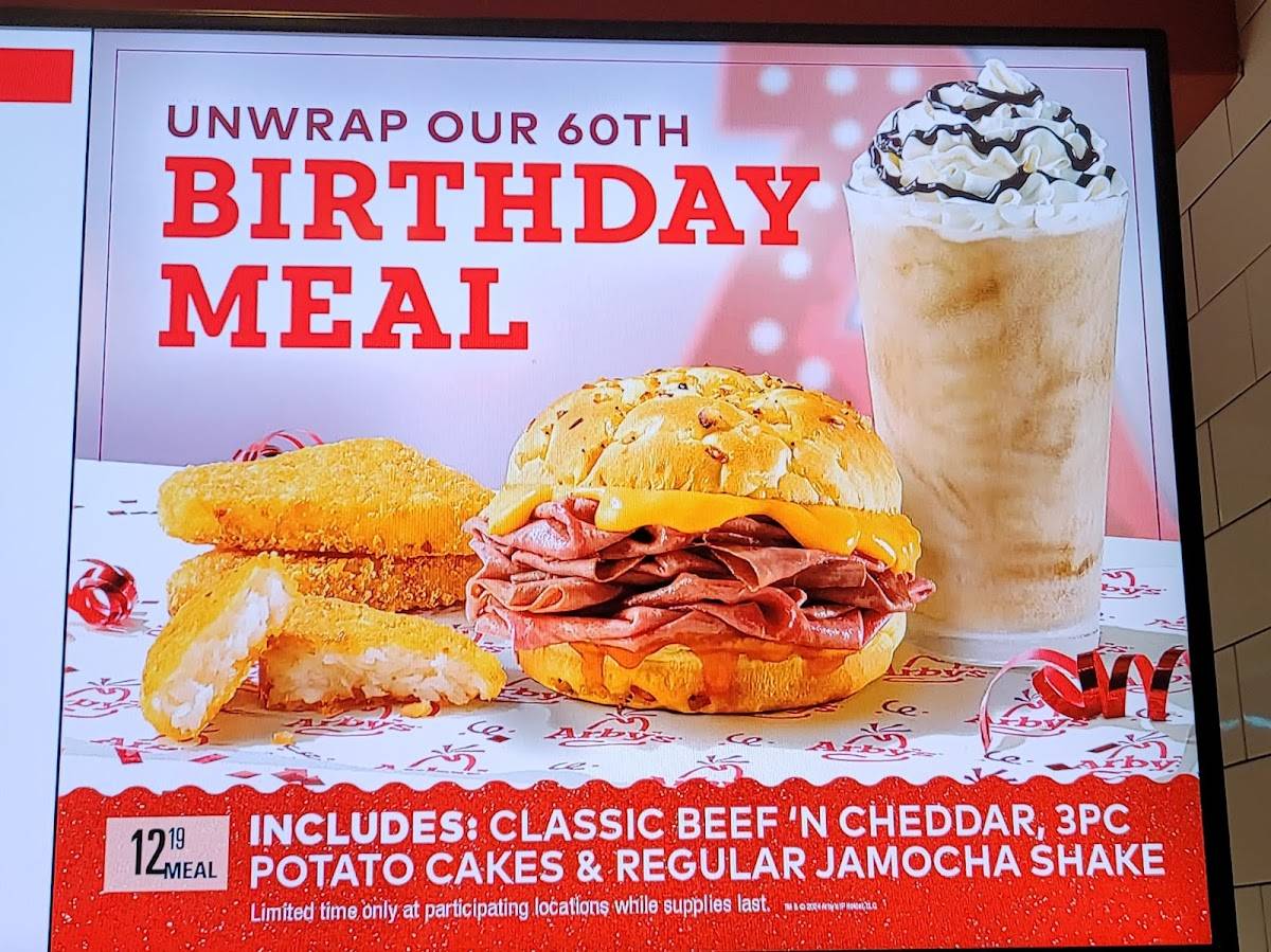 Arby's меню