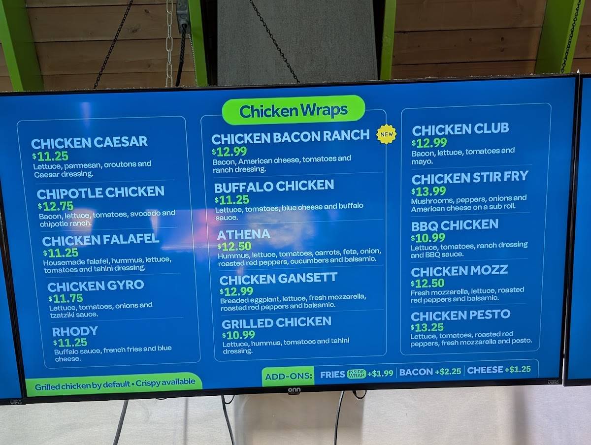 Gansett Wraps меню