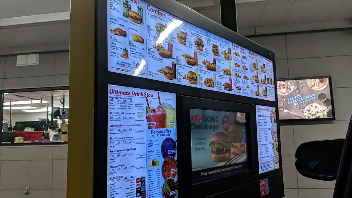 Sonic Drive-In меню