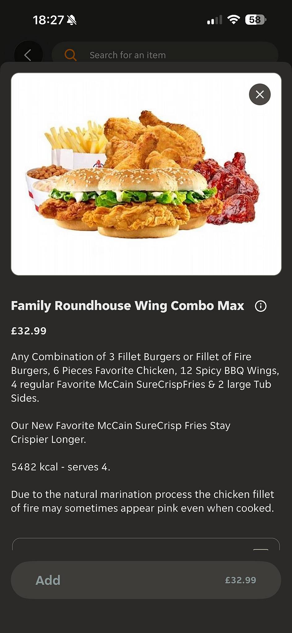 Favorite Chicken Rotherham меню