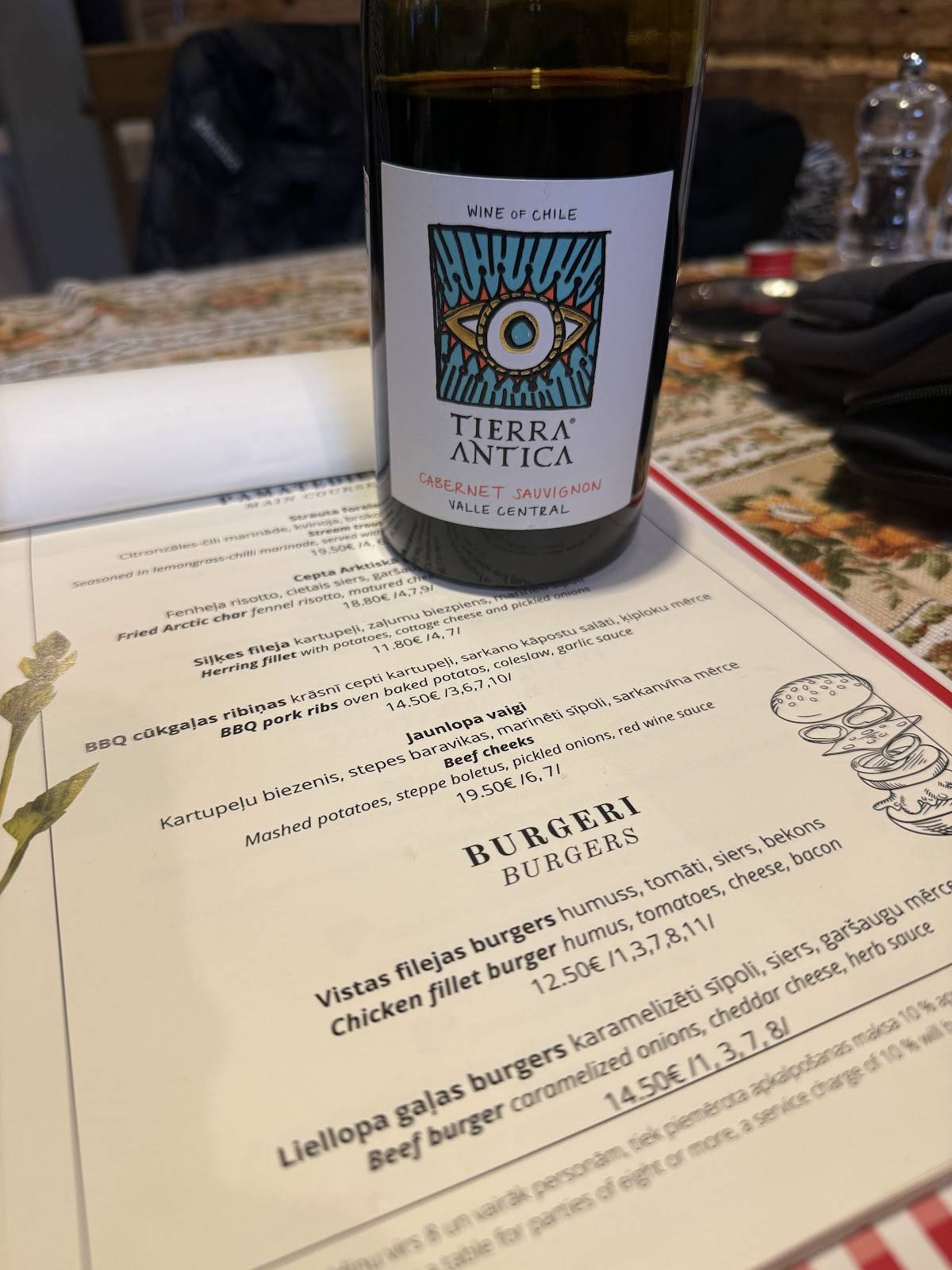 Fazenda Bazārs меню
