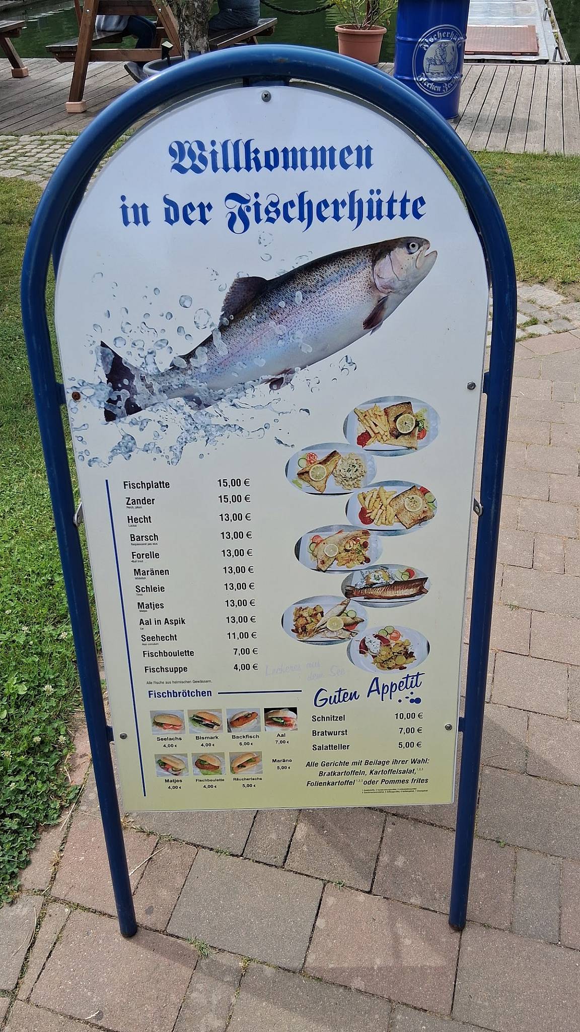 Fischerhütte Flecken Zechlin меню