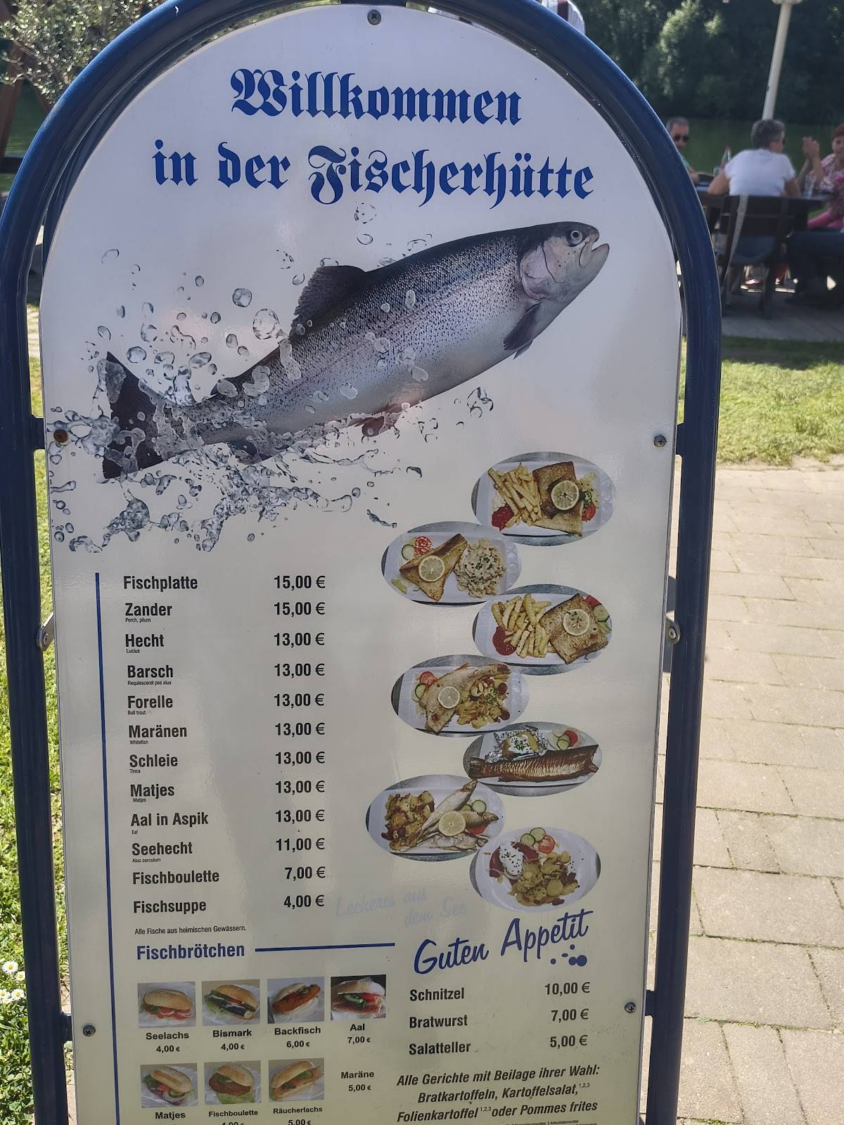 Fischerhütte Flecken Zechlin меню