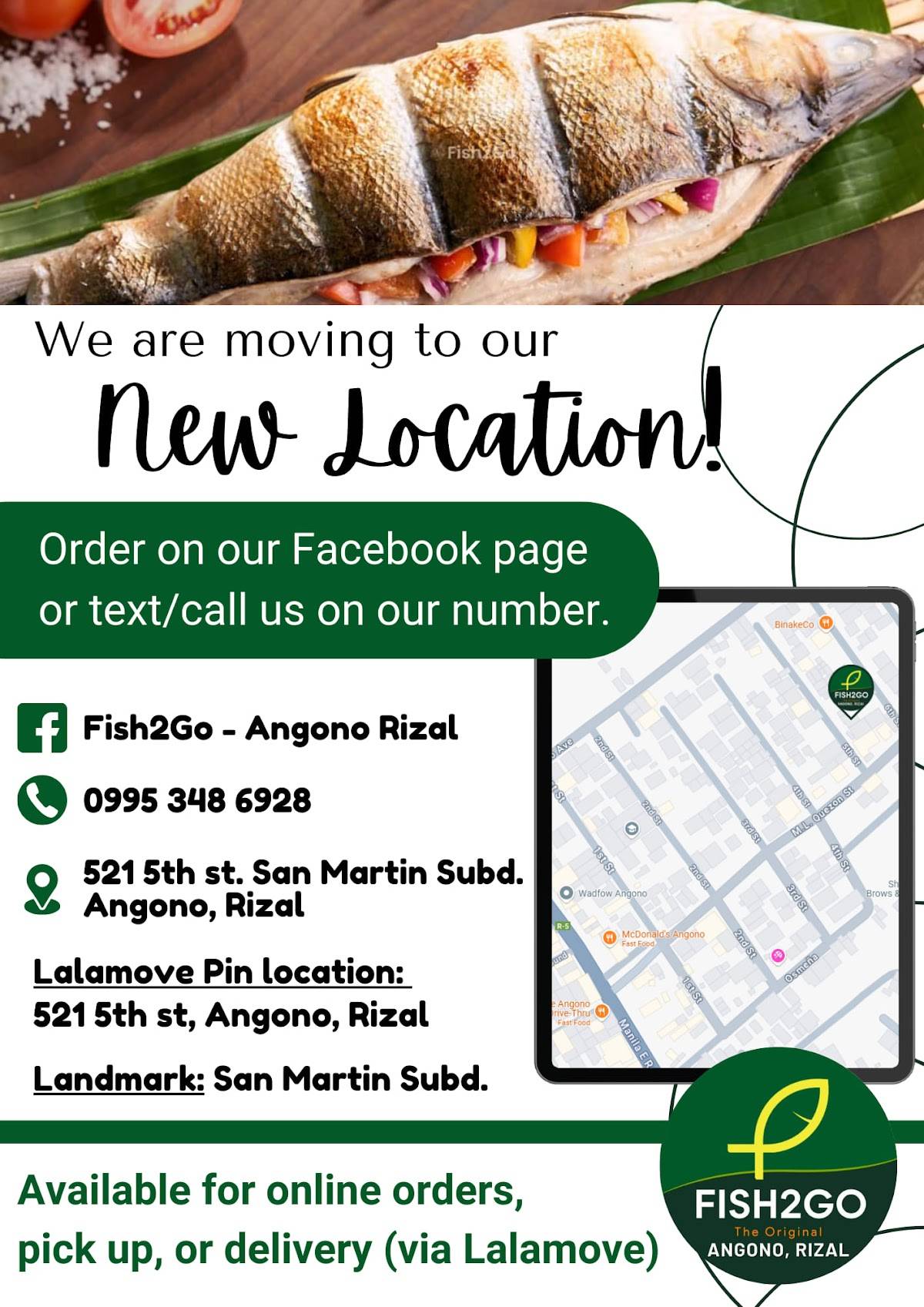 Fish2Go - Angono, Rizal меню