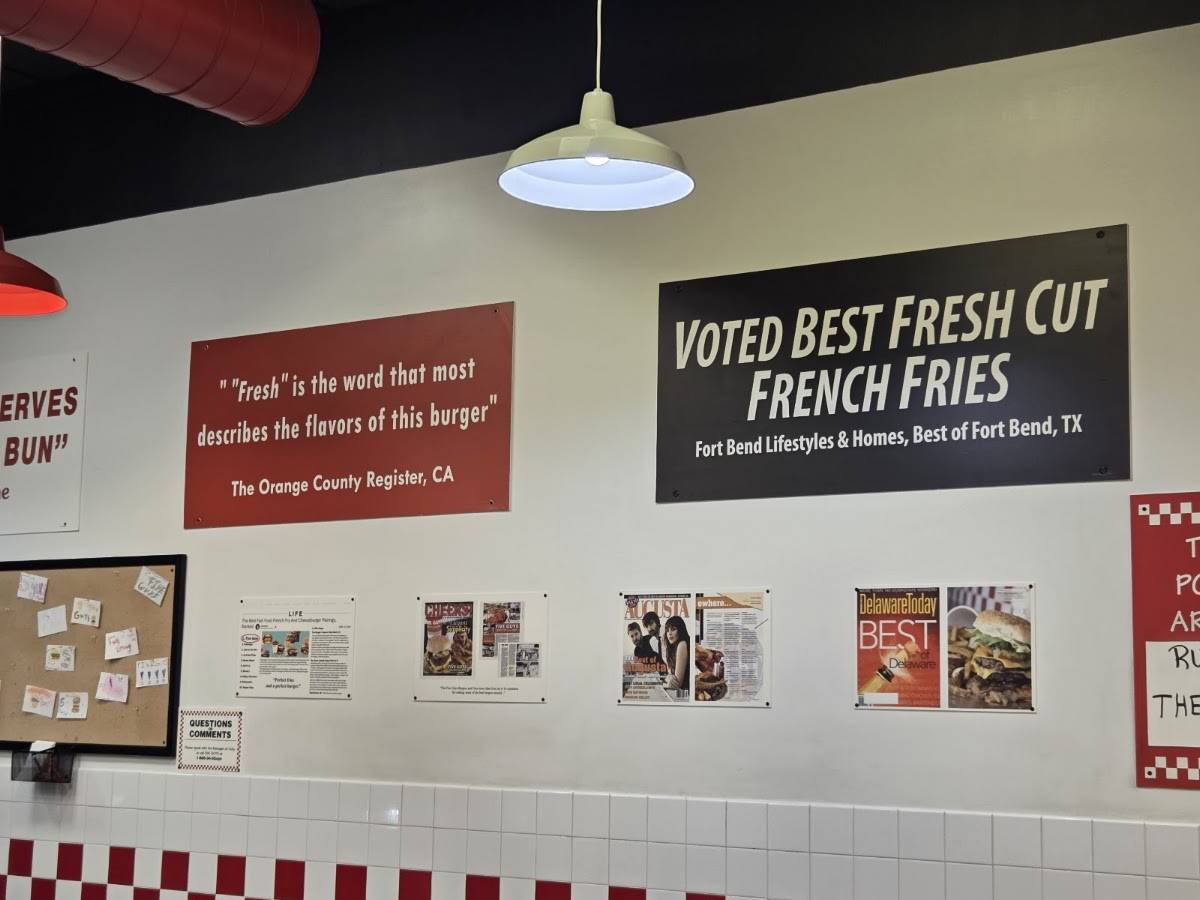 Five Guys меню
