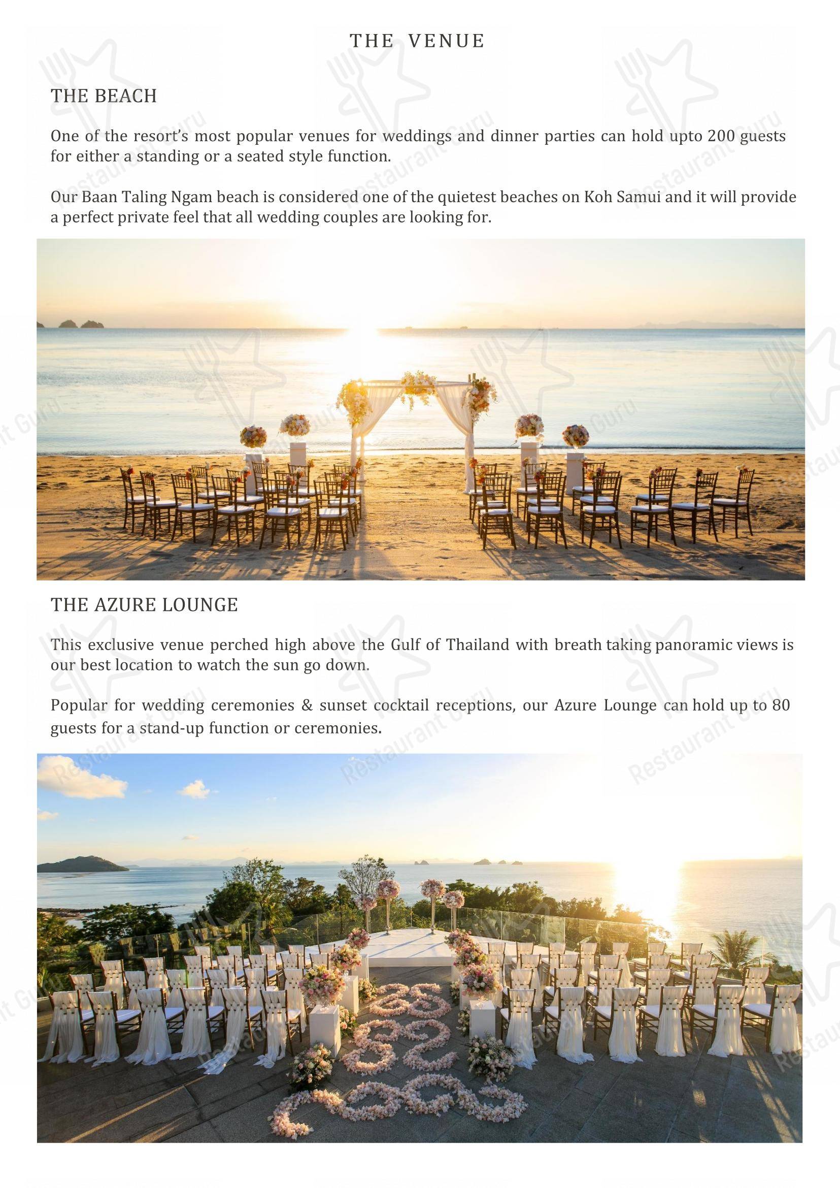Flames (InterContinental Koh Samui Resort) в Самуи - Sunday Lunch Sample Menu