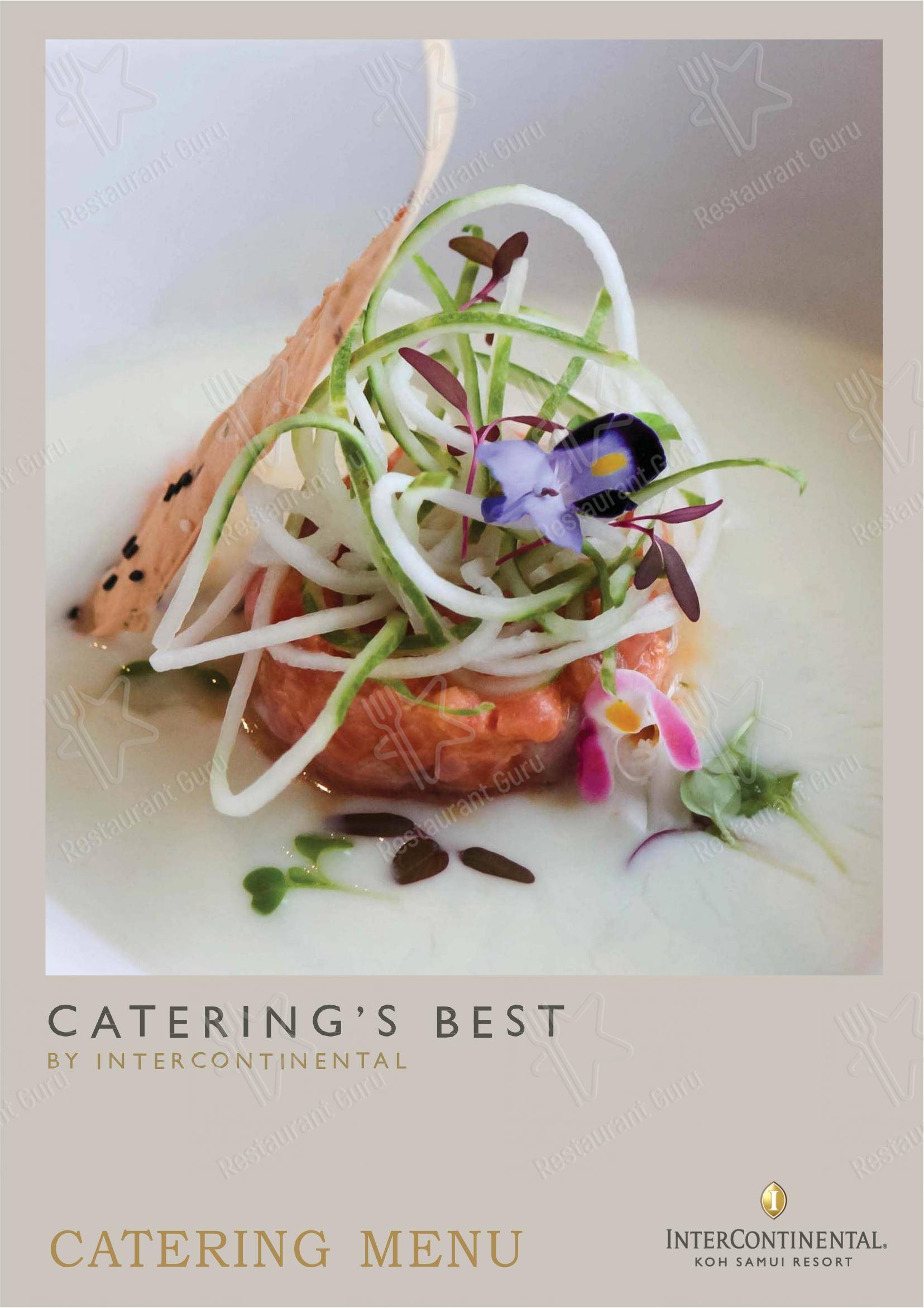 Flames (InterContinental Koh Samui Resort) в Самуи - Grill menu