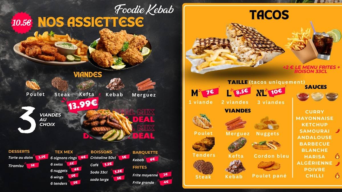 Foodie Kebab меню