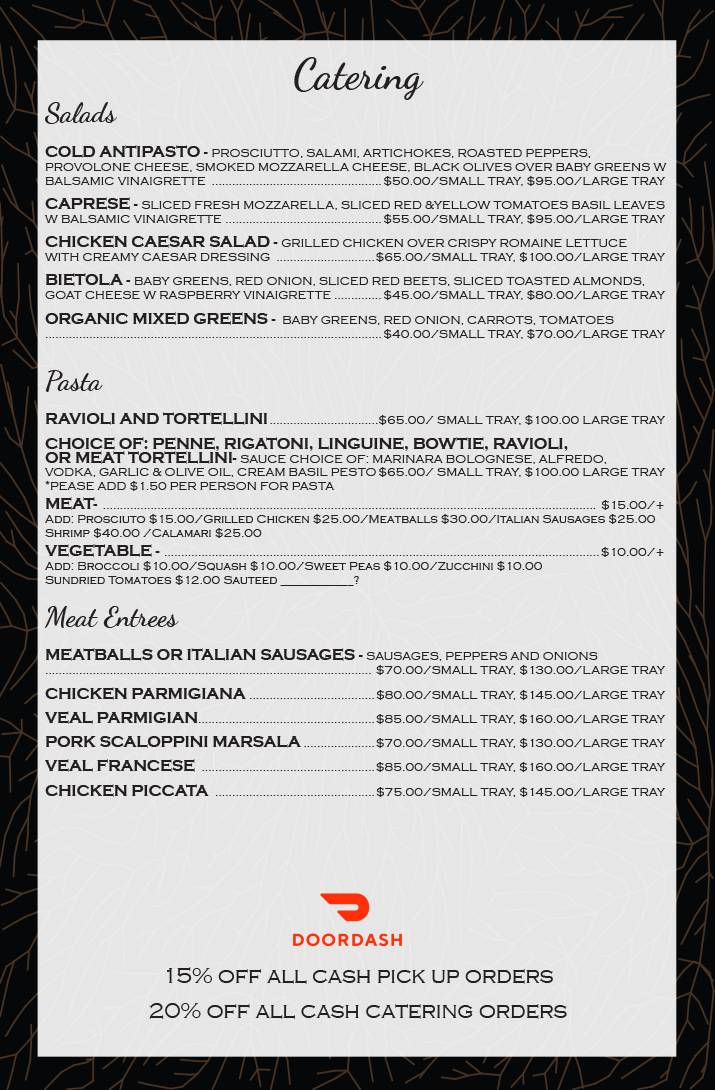 Francos Ristorante меню